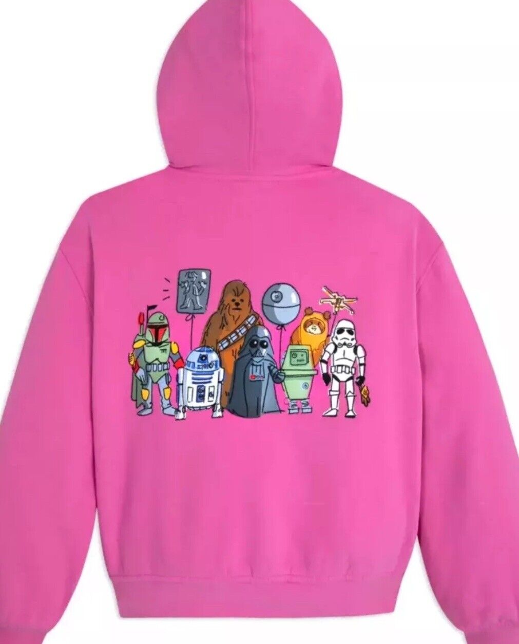 2024 Disney Star Wars Artist Series Will Gay Pink Zip Up Jacket Hoodie Adult L