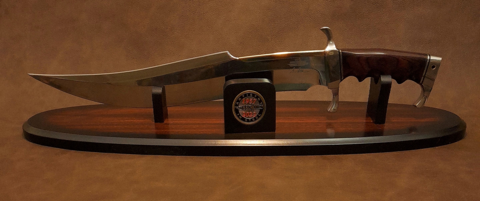 Gil Hibben 65TH Anniv. Collectors Edition Spartan Bowie Knife w/Display Stand