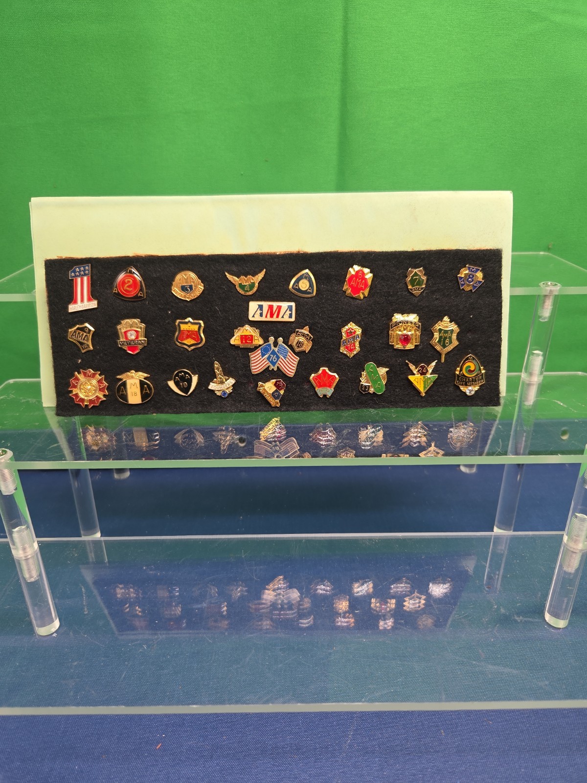 Lot of Vintage AMA American Motorcycle Association Metal Lapel Pins Pinbacks USA