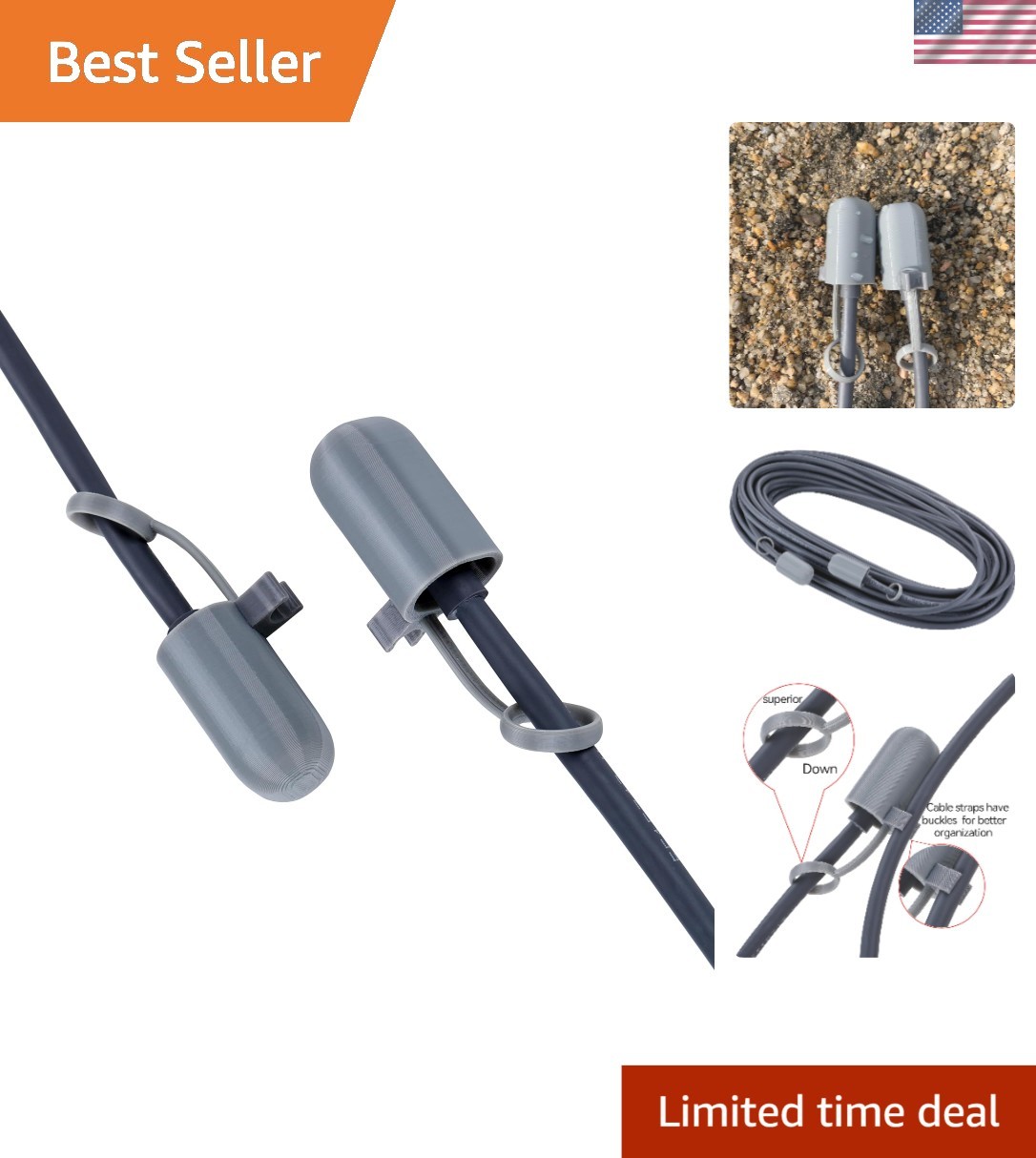 Starlink Gen 3/V5 Cable Protector, Silicone Plug Covers and Dust Caps