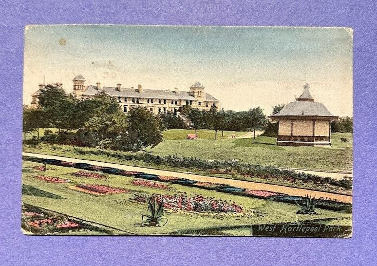 West Hartlepool Park England Vintage Postcard 1904 Frith\'s Series