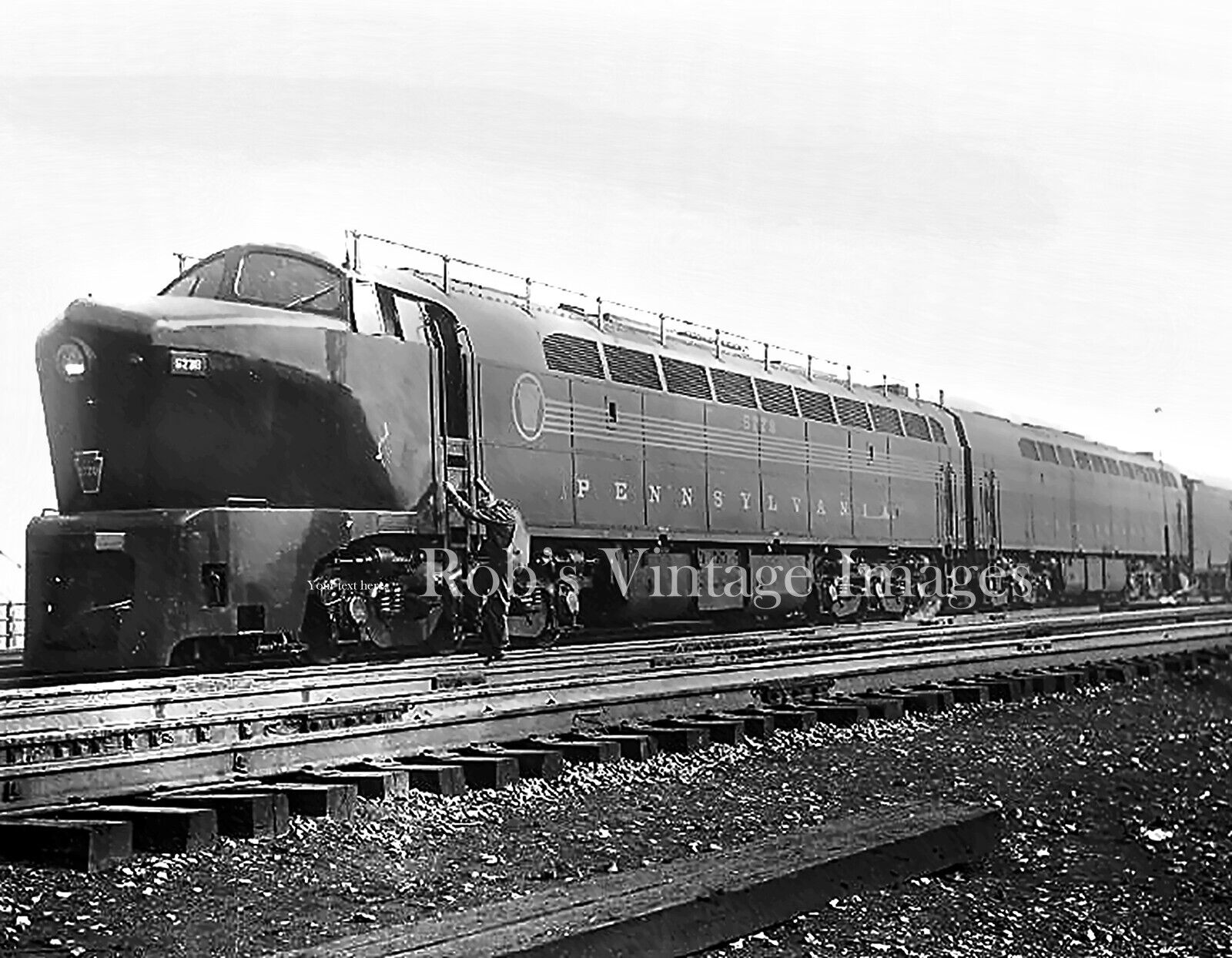 Pennsylvania Railroad Photo Baldwin BP 20 Sharknose 5778 Passenger Train  2PRR