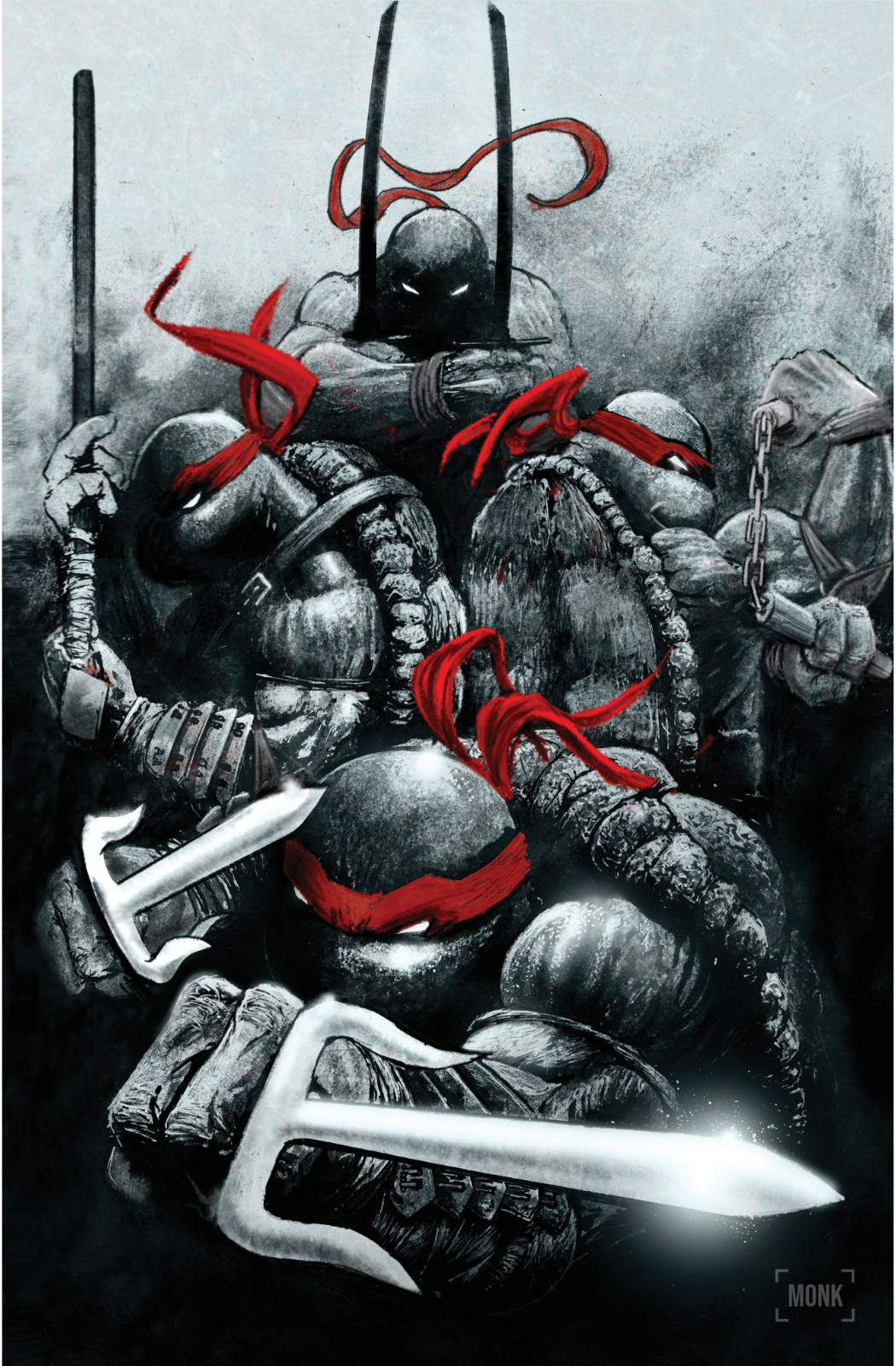 Teenage Mutant Ninja Turtles #20 Jeff Monk 300th Issue Special Cover IDW LTD 500