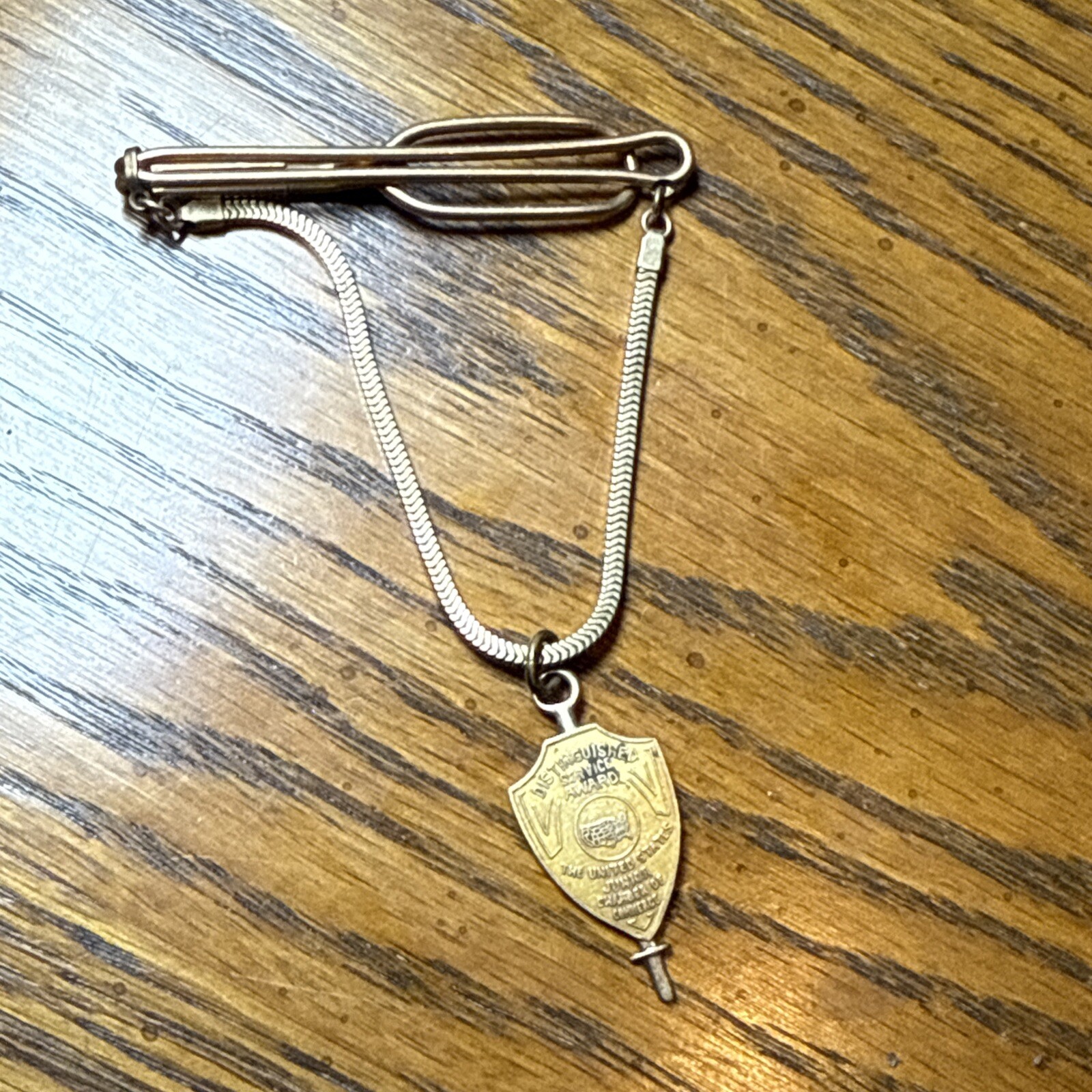 Vintage 10K Gold Distinguished Service Jr. Chamber of Commerce Pendant 40s 1948