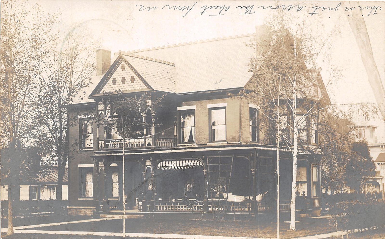 J59/ New Berlin New York RPPC Postcard c1910 Beautiful Residence Home 76