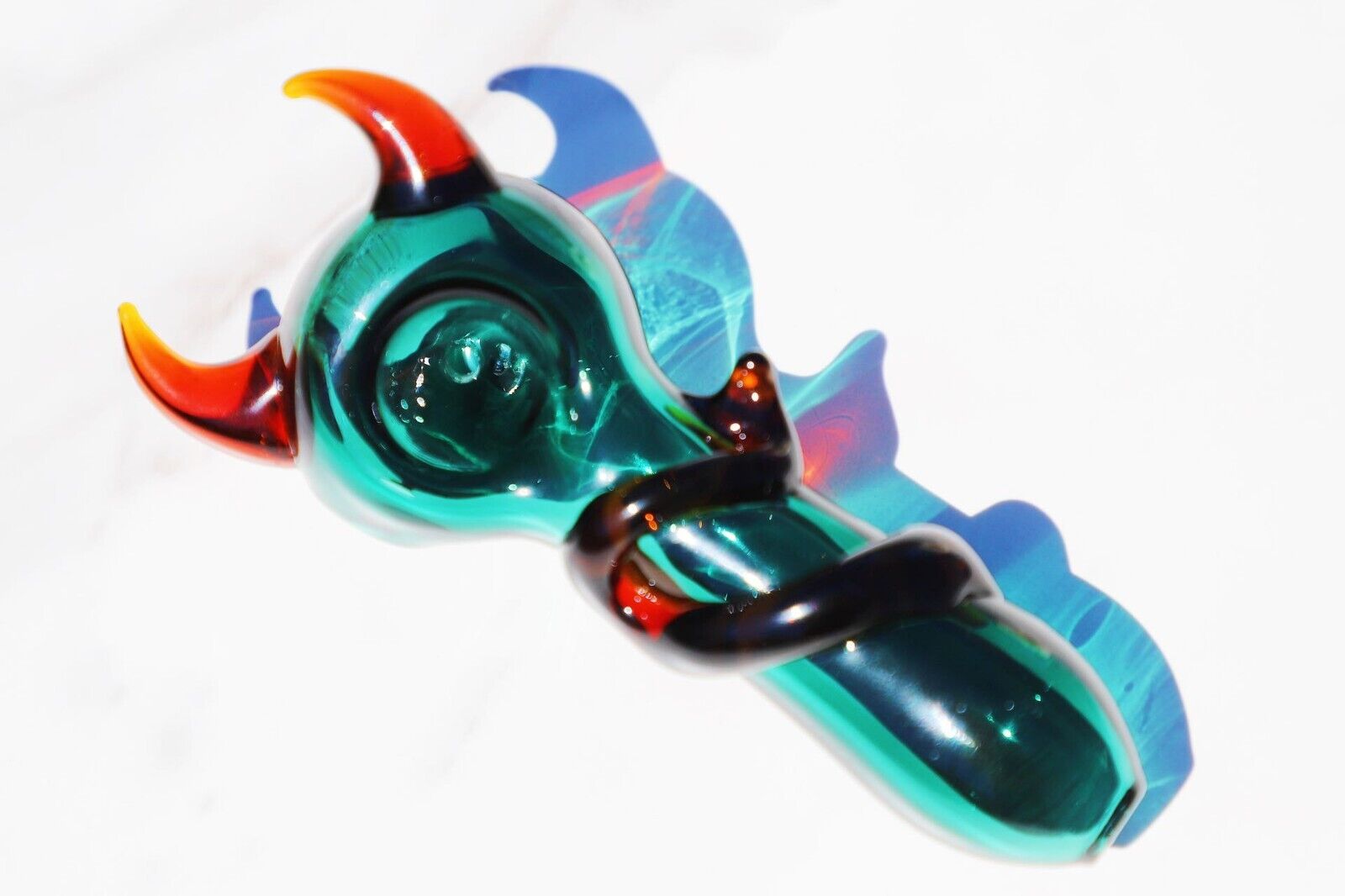 Devil Green Glass Pipe – Unique Smoking Experience