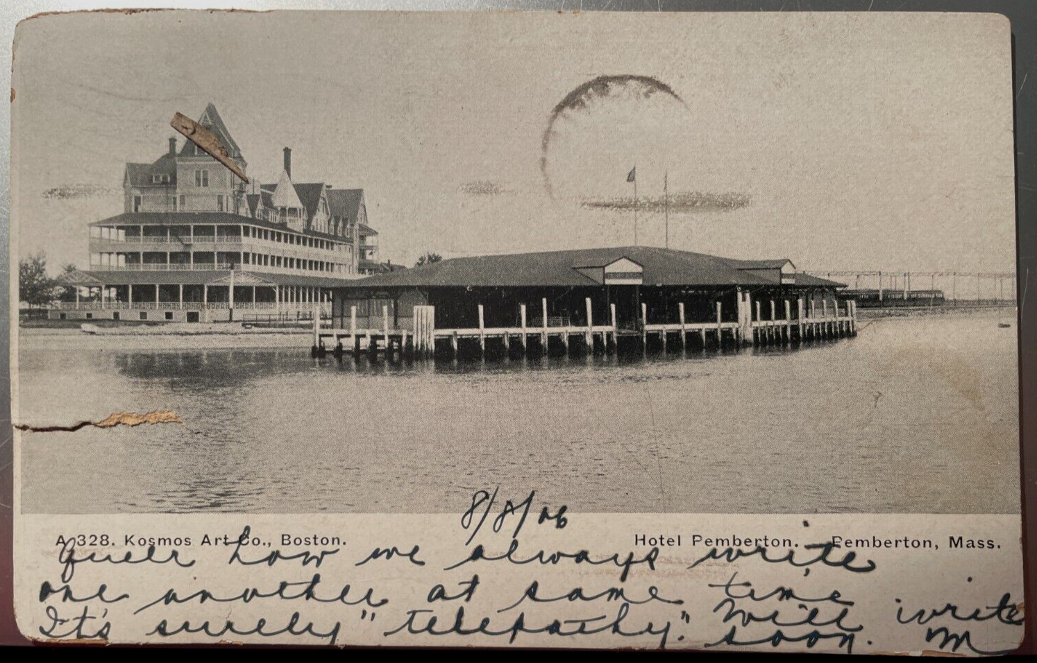 Vintage Postcard 1906 Hotel Pemberton, Pemberton, Massachusetts (MA)
