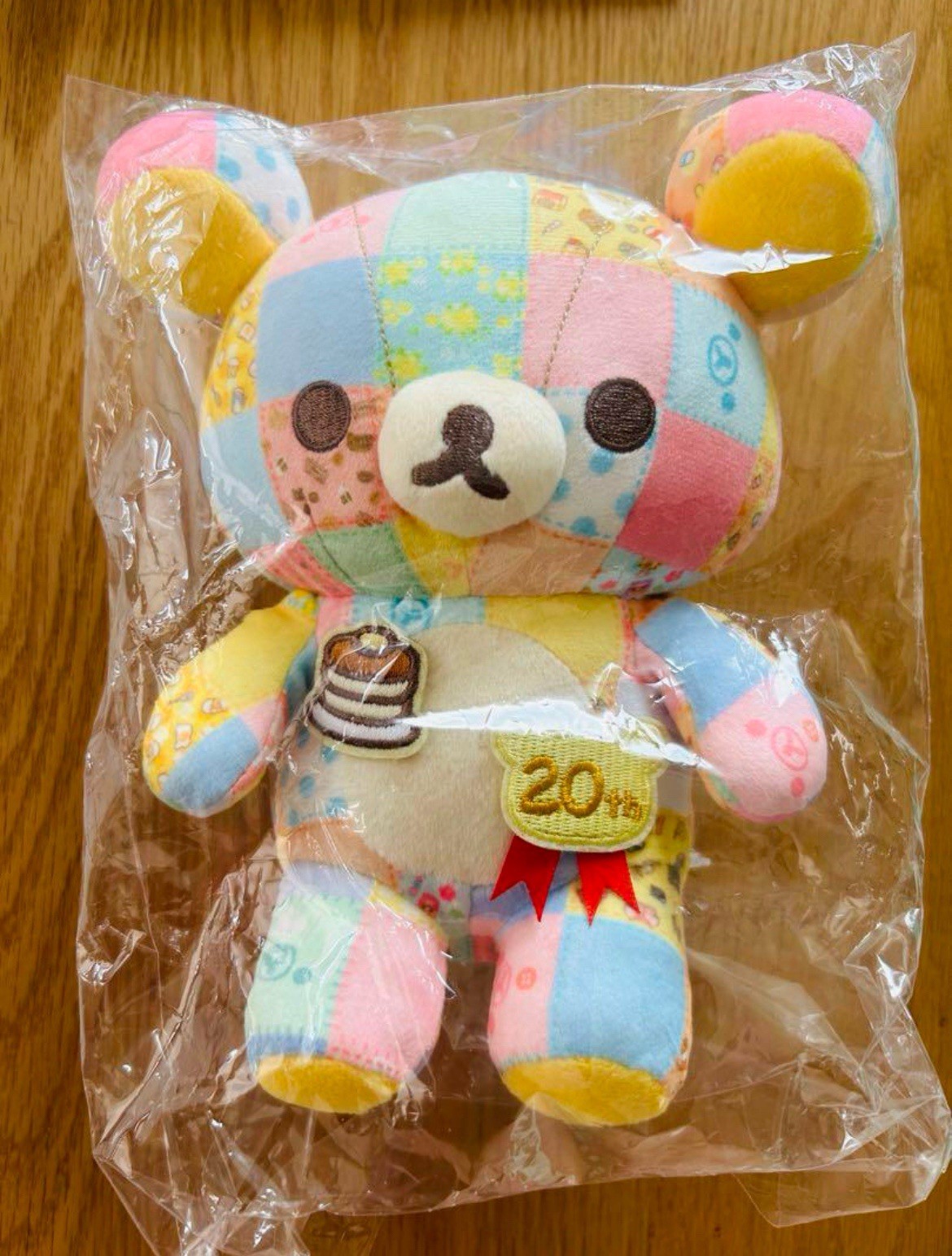 SAN-X Rilakkuma Patchwork Plush Toy 20th Anniversary Limited Edition Bear Rare