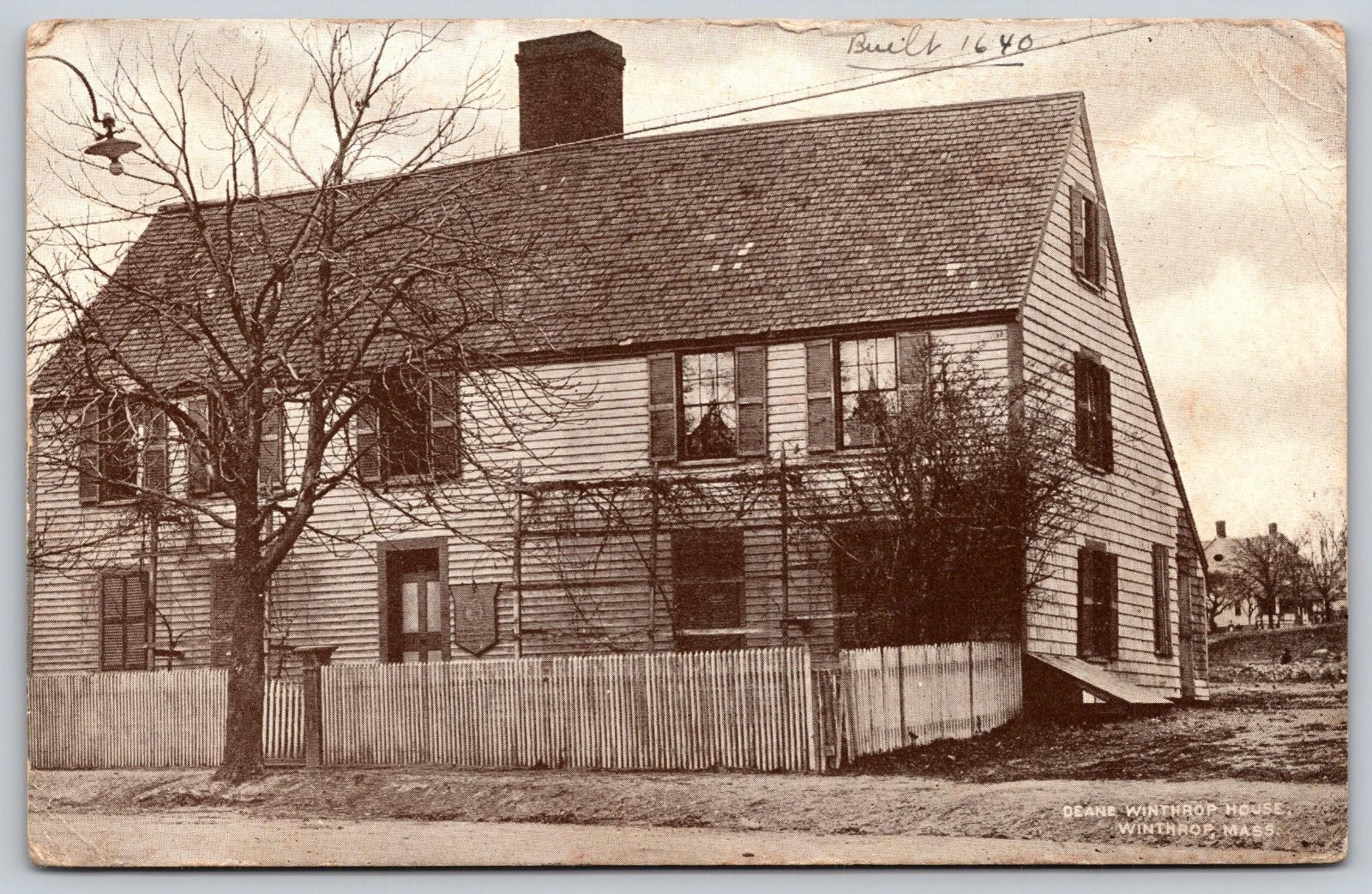 Deane Winthrop House Winthrop Massachusetts Built Postcard PC391