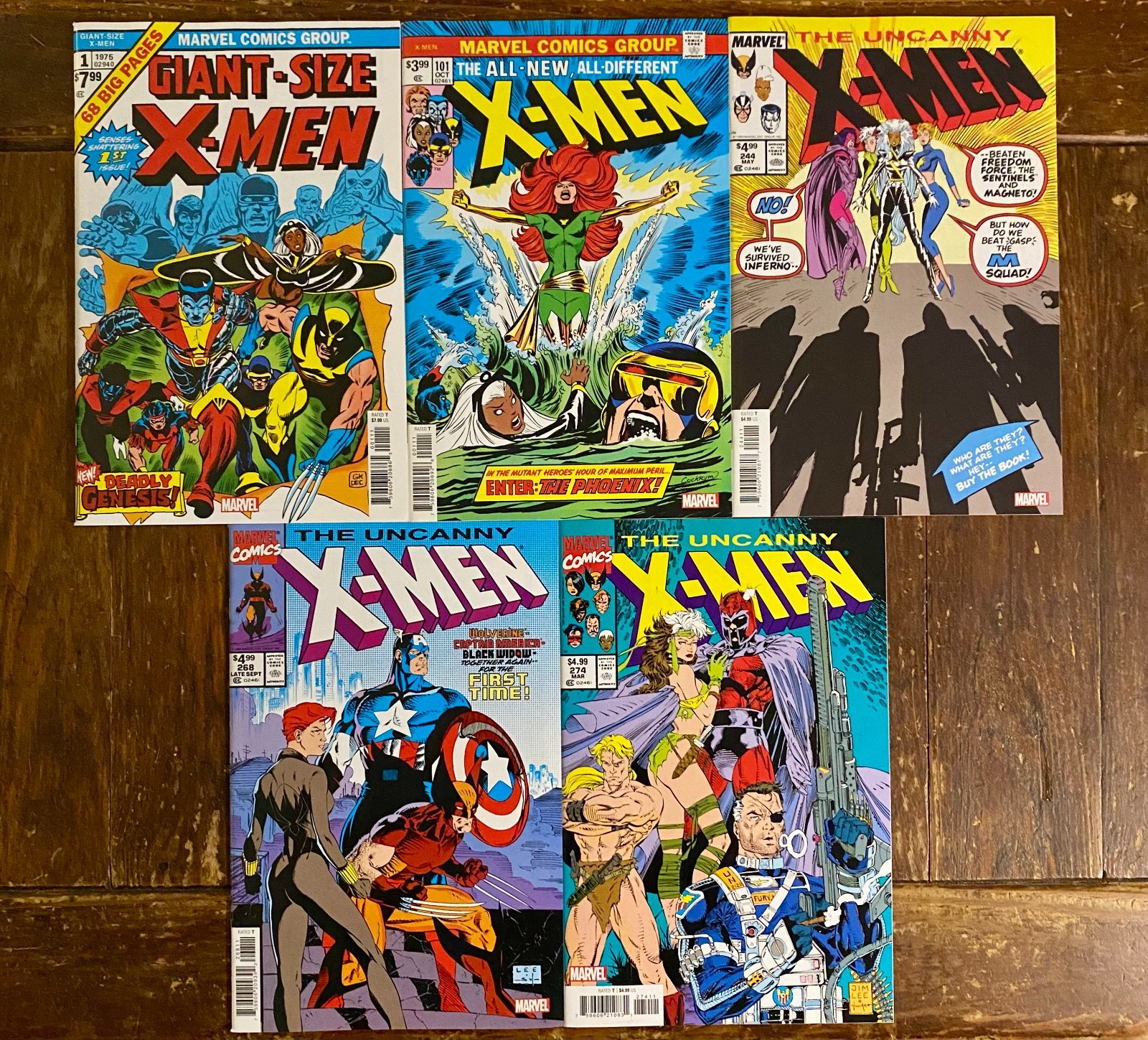 GIANT-SIZE X-MEN #1 UNCANNY #101 #244 268 FACSIMILE ❌ | MARVEL | CLAREMONT/LEE