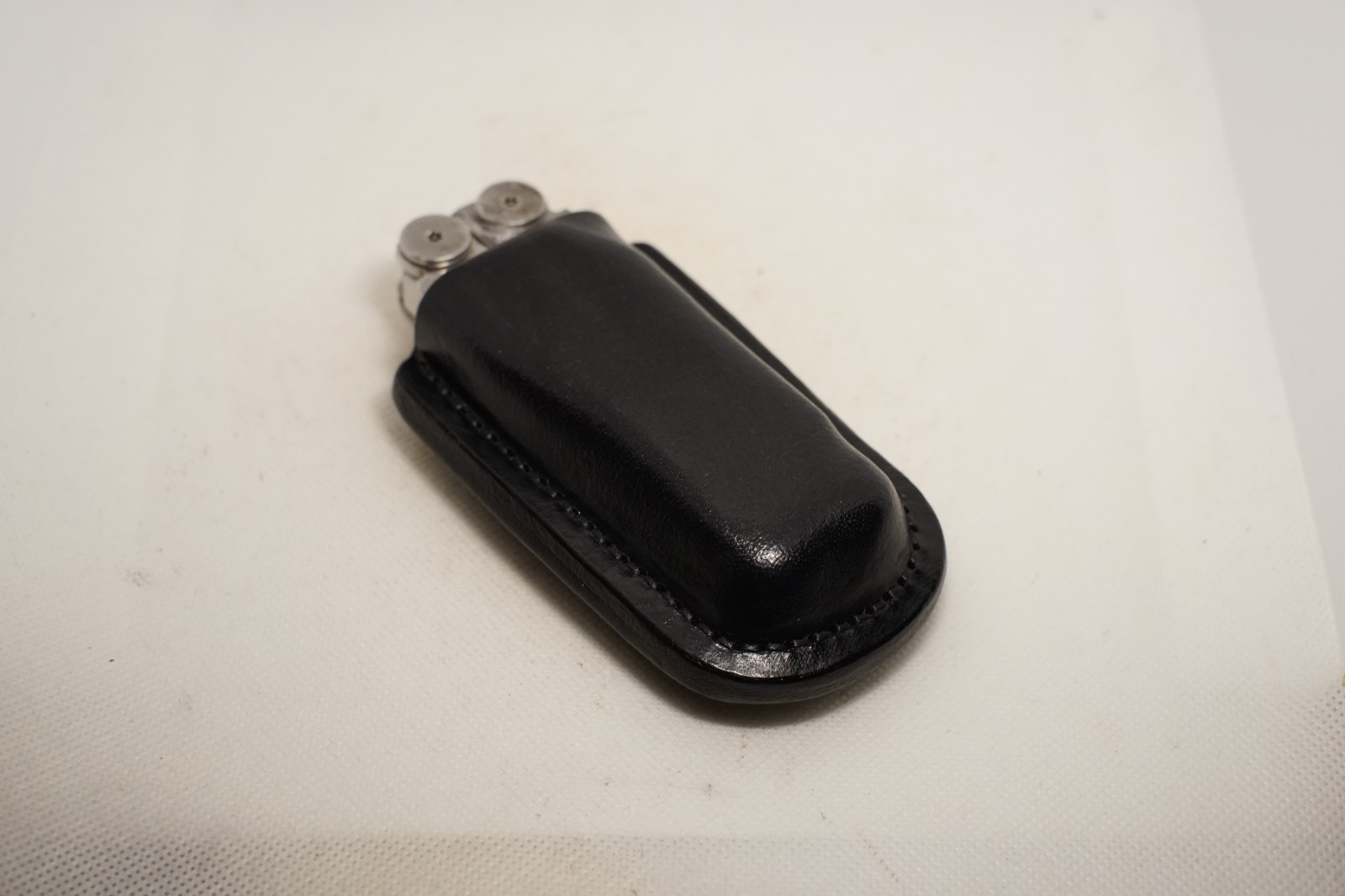 Leatherman wave plus leather sheath handmade midnight black color. Sheath only.