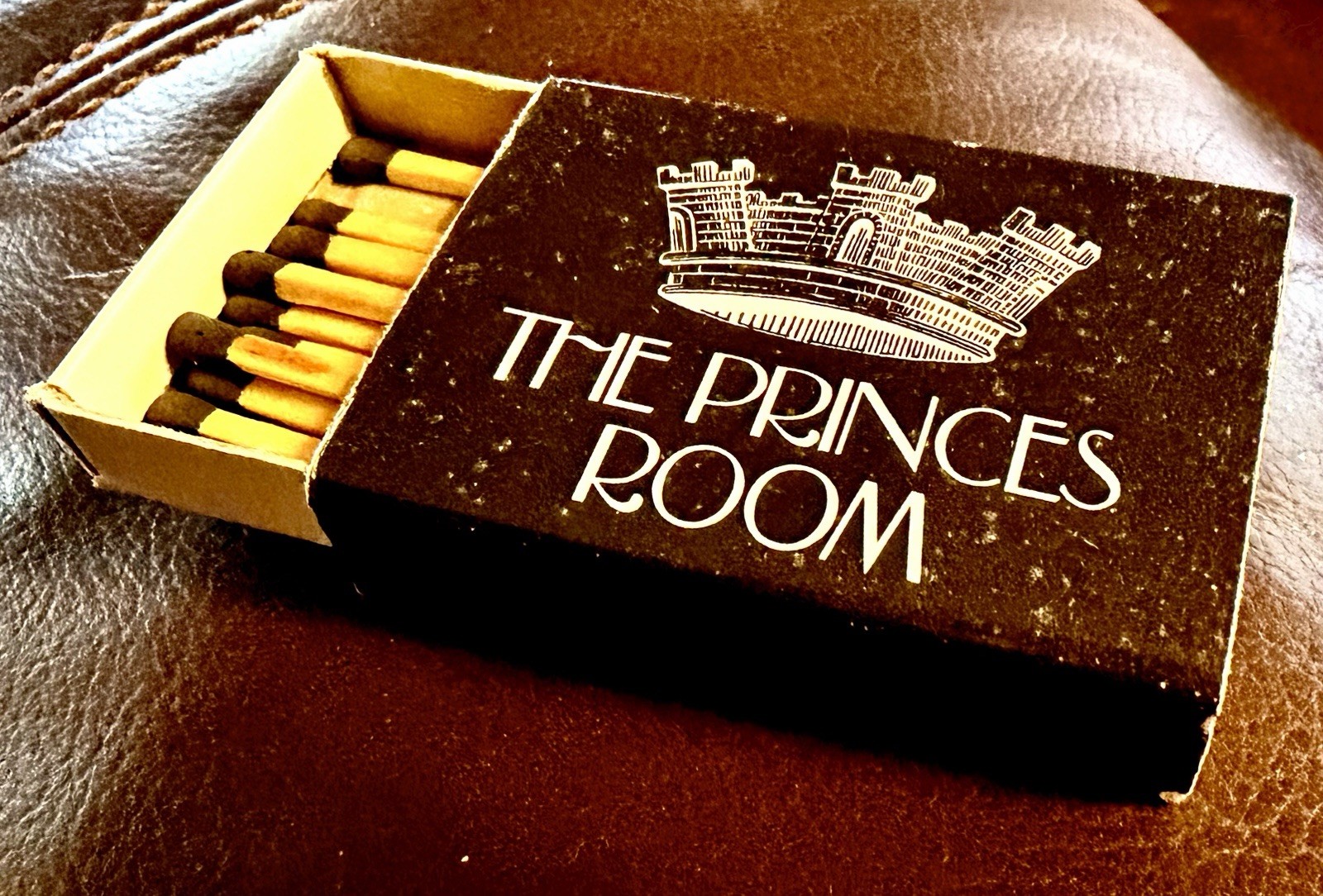 The Princes Room, Tower Hotel, London, England, Matchbox W/ Matches