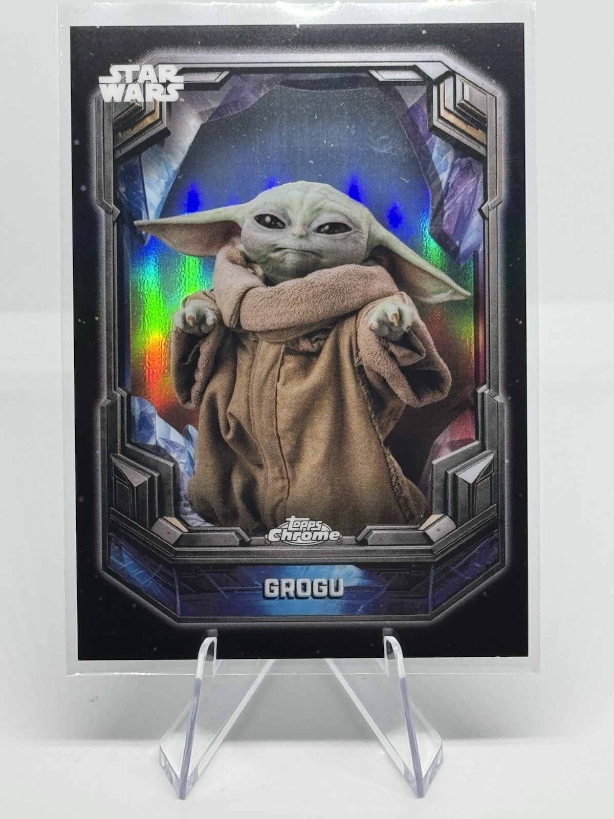 2026 Topps Chrome Star Wars Grogu Cosmic Crystals SSP #COS-20 💎🔥 2026 Topps Chrome Star Wars Grogu Cosmic Crystals SSP #COS-20 💎🔥