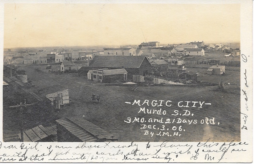 POSTCARD, MURDO, SOUTH DAKOTA, MAGIC CITY, 3 MO and 21 DAYS OLD, REAL PHOTO 1906 POSTCARD, MURDO, SOUTH DAKOTA, MAGIC CITY, 3 MO and 21 DAYS OLD, REAL PHOTO 1906