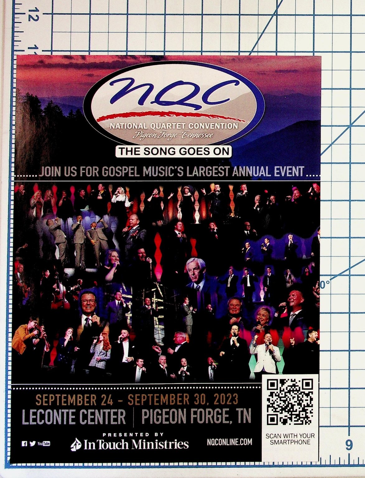NQC National Quartet Convention 2023 Gospel Music Pigeon Forge TN Flyer NQC National Quartet Convention 2023 Gospel Music Pigeon Forge TN Flyer