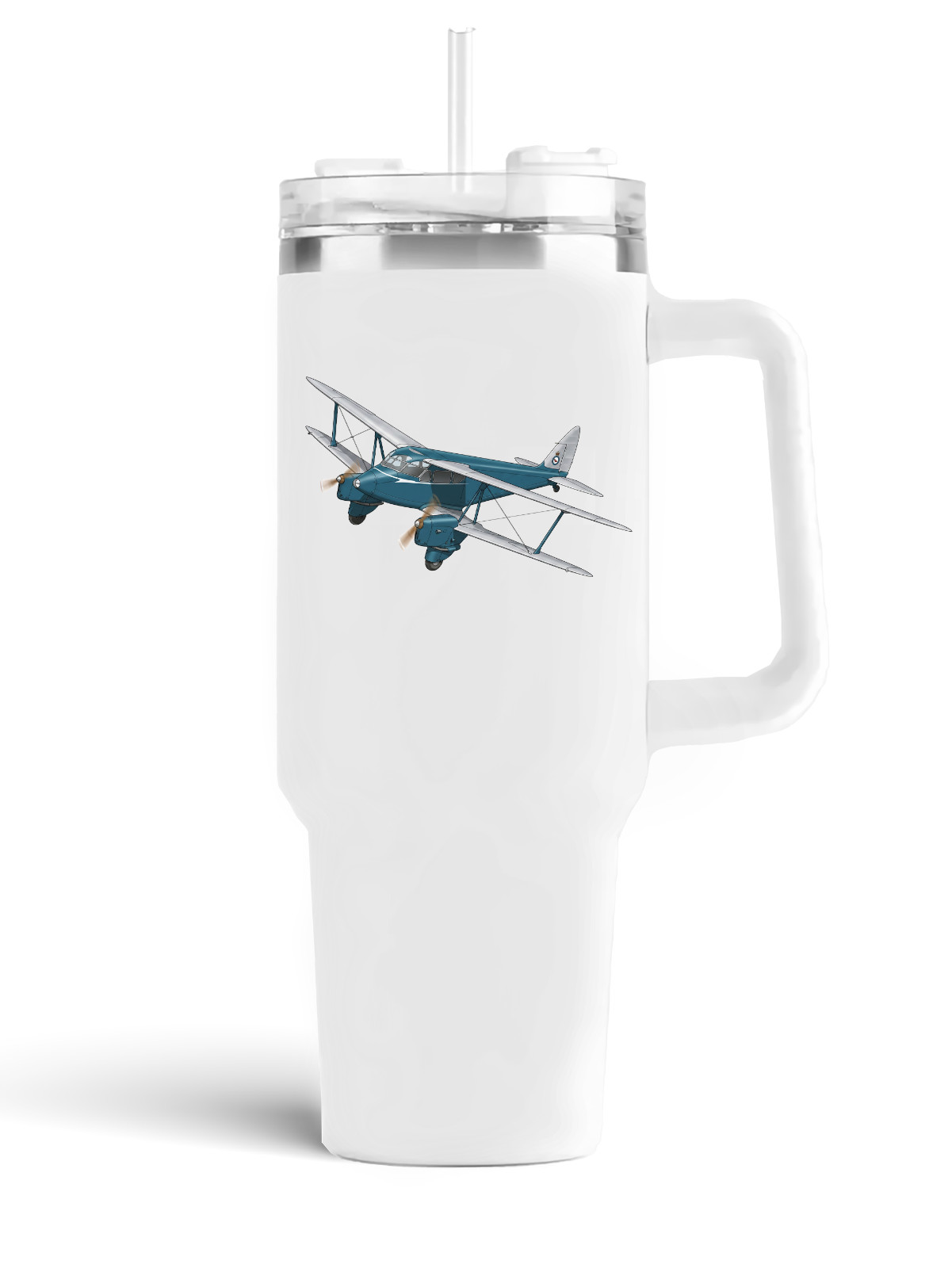 De Havilland DH-90A Dragonfly Stainless Steel Quencher Tumbler 40oz.