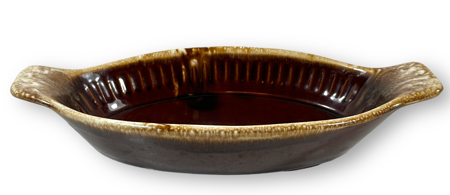 Vintage McCoy Pottery Brown Drip 10 3/4