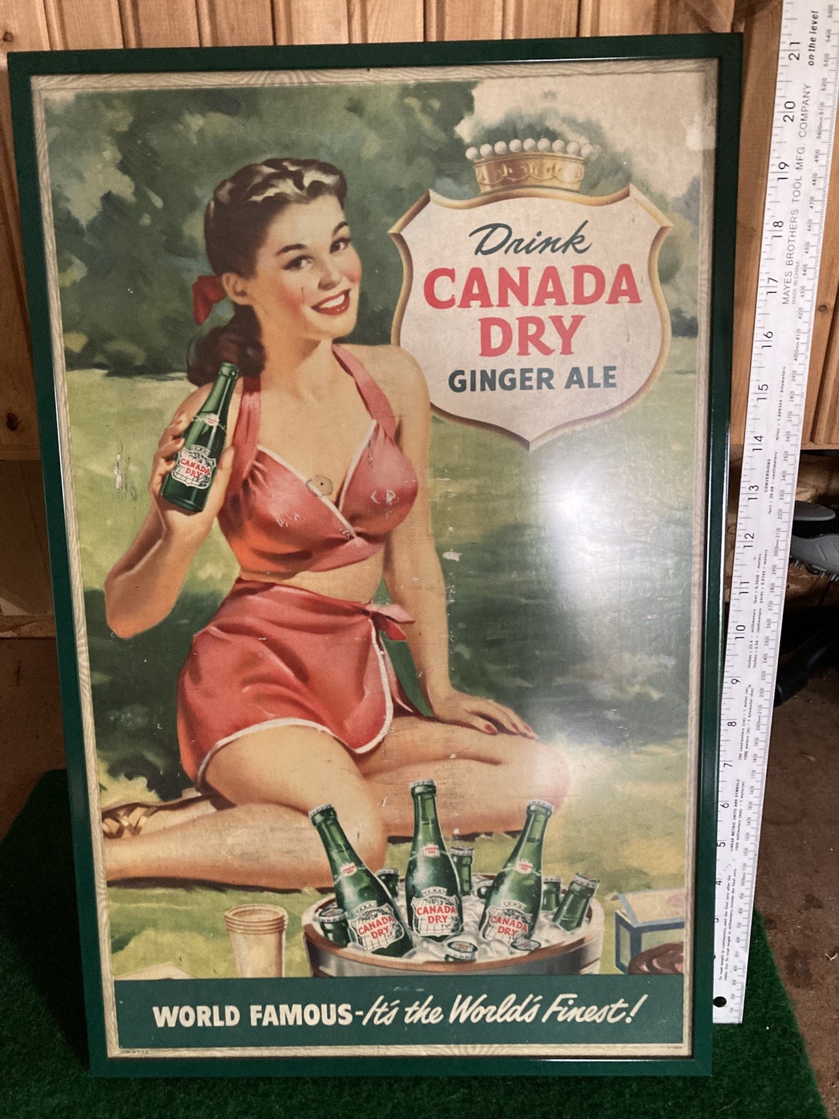 Original Canada Dry Lithograph 