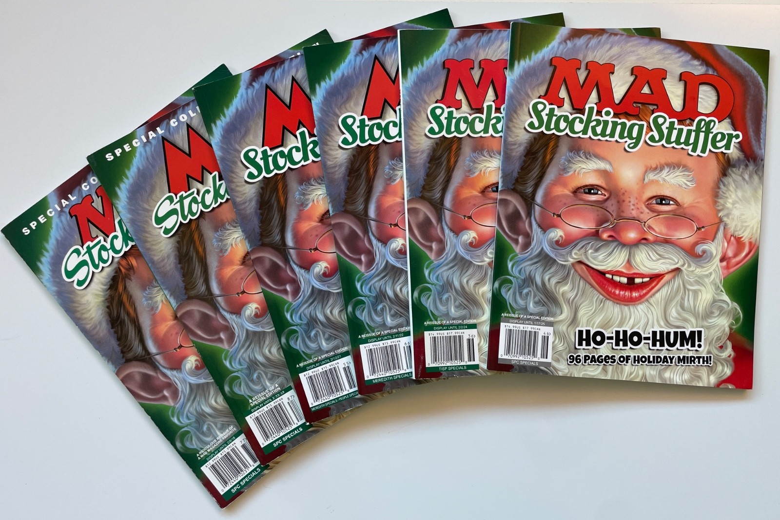 Mad Magazine Stocking Stuffer, Lot of 6  Awesome HO-HO-HUM