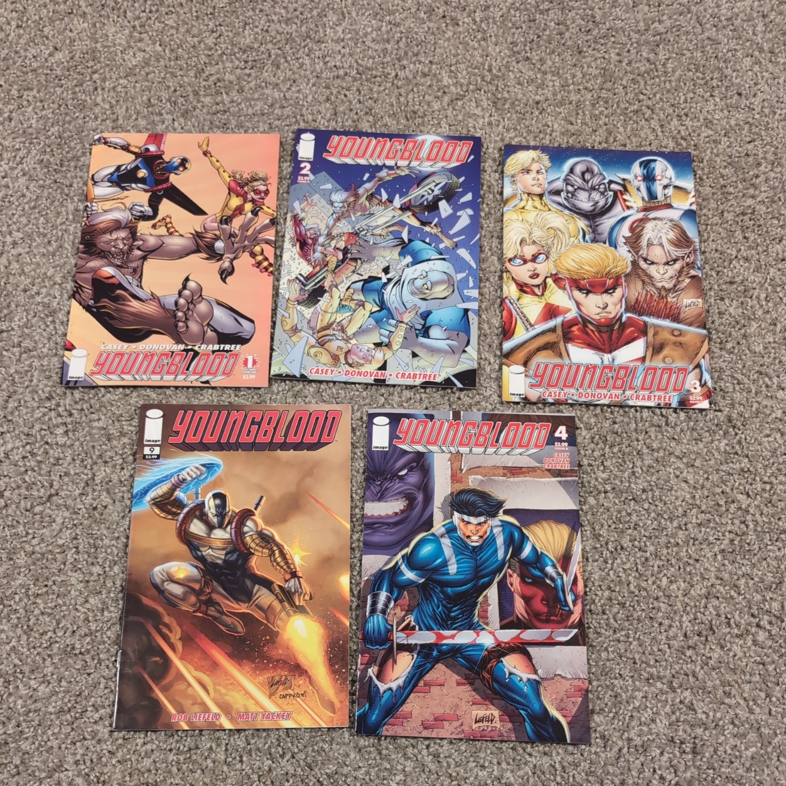 Youngblood Vol 4 # 1 2 3 4  & 9  Liefeld Obama Final lot Variant Image 2008 2009