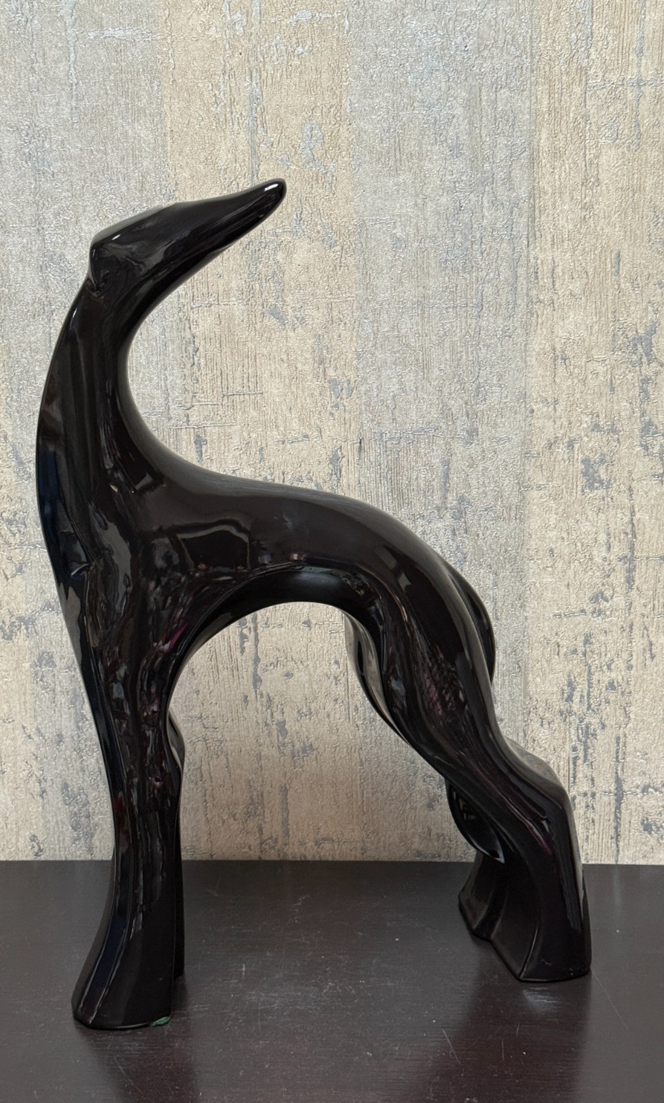 Royal Haeger Art Deco-style Whippet or Greyhound Ceramic Statue 21\