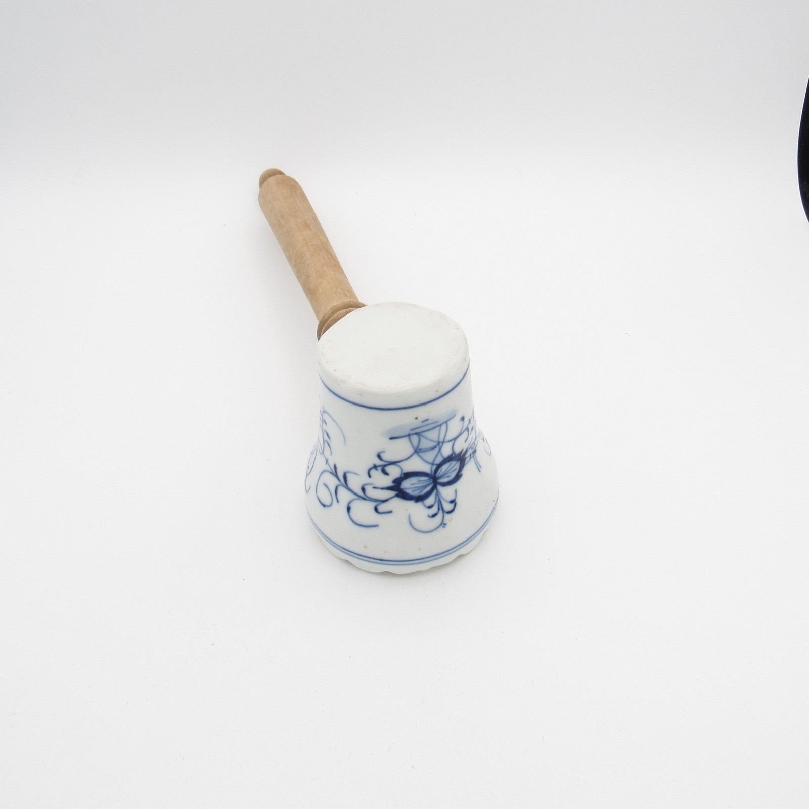 Antique German Kitchen Blue Onion Patte LARGE Mallet Meat Tenderizer C-1890-1900