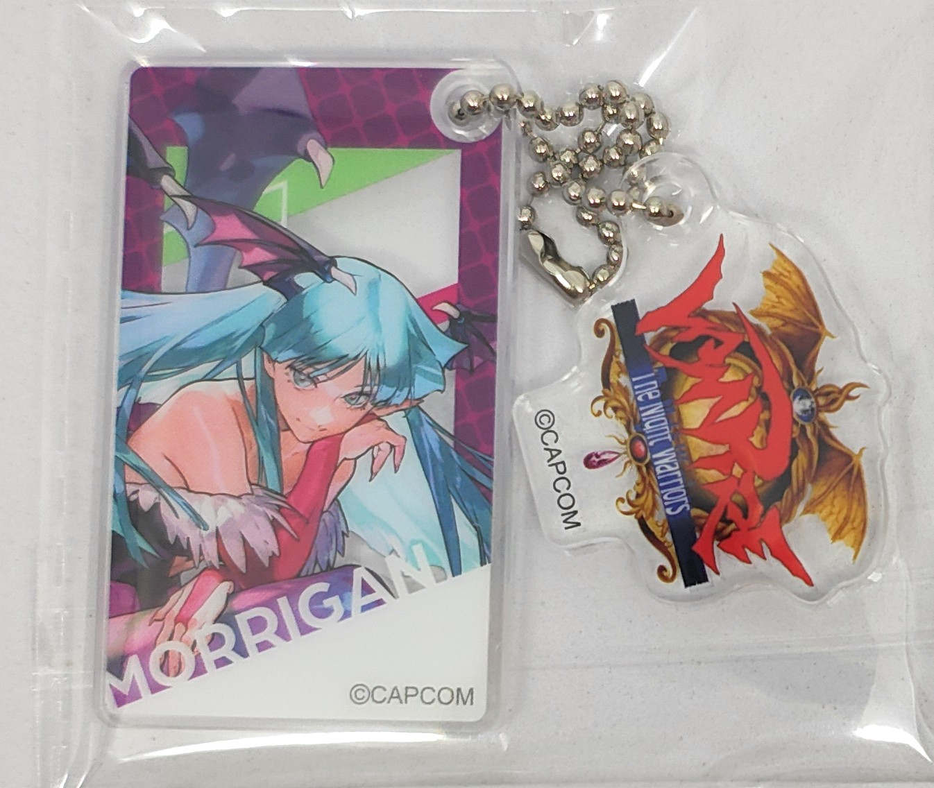 Darkstalkers Morrigan Aensland Acrylic Keychain ALL CAPCOM Artworks Capcom Store