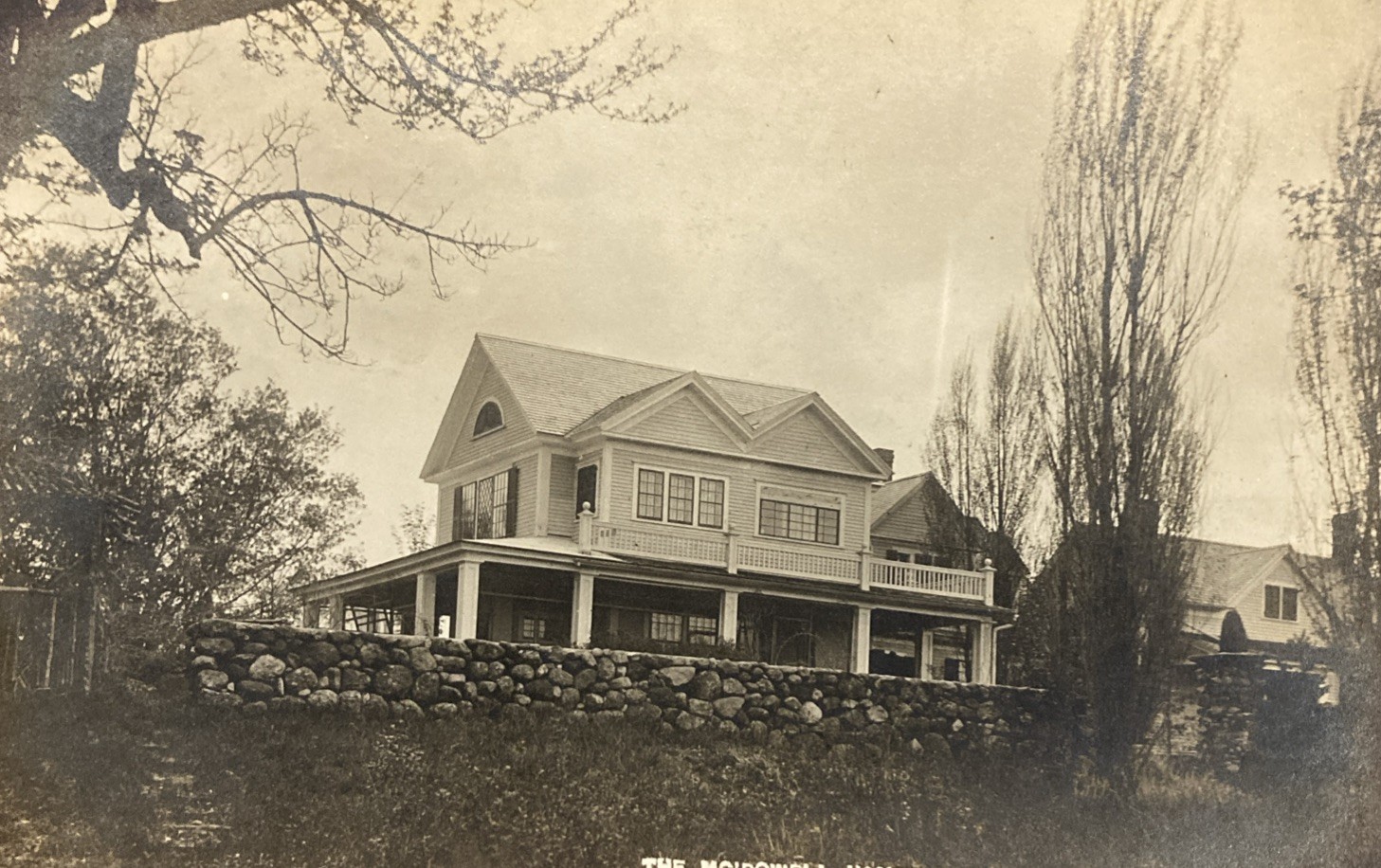 1912 Peterborough NH The McDowell Home RPPC Postcard