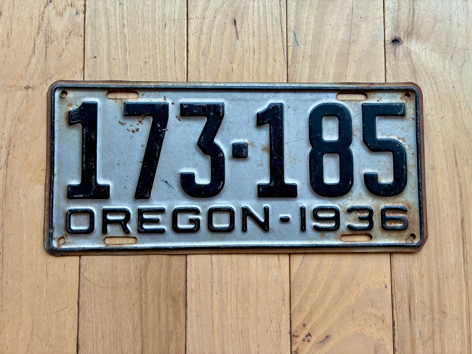 1936 Oregon License Plate