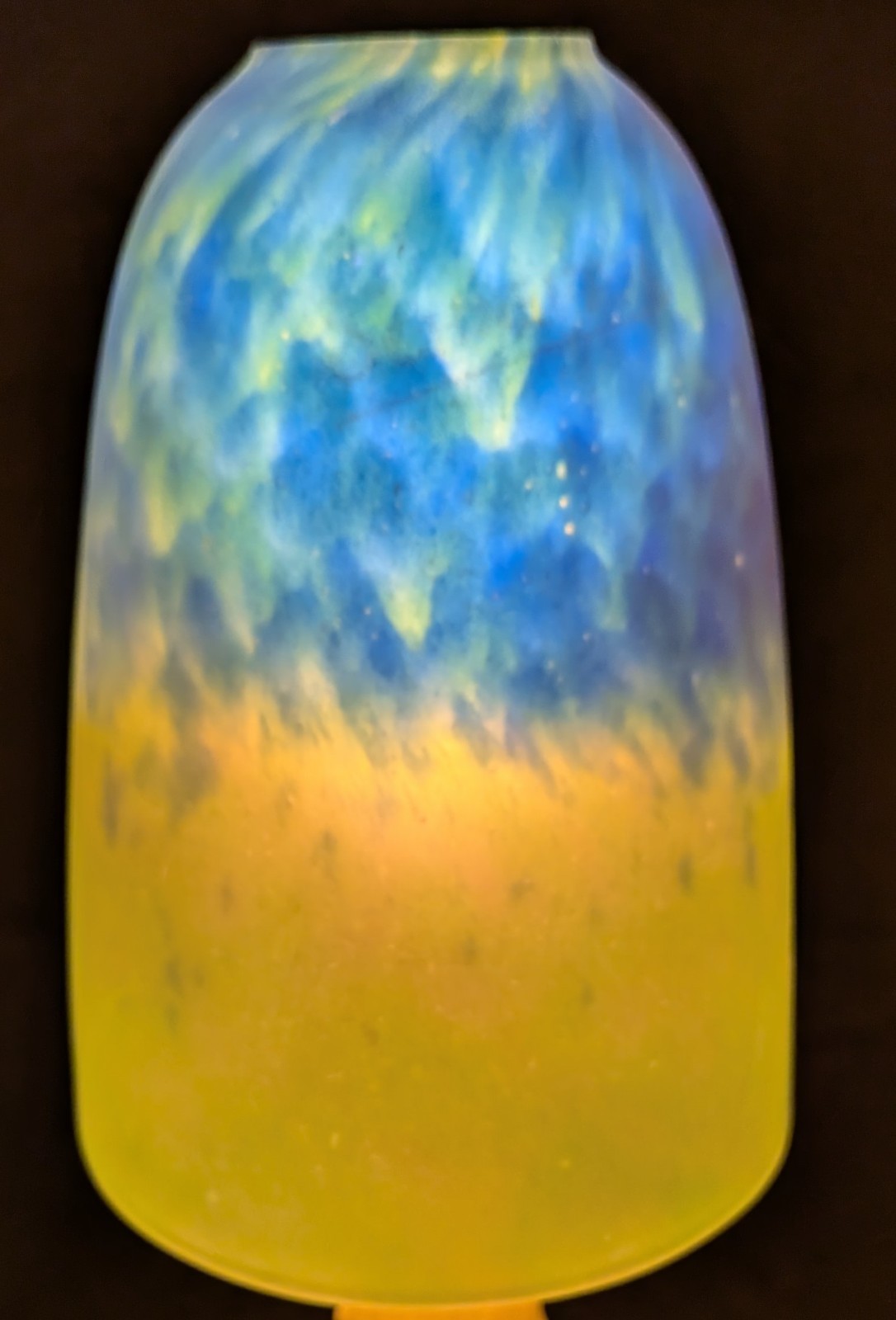 Antique Charles Schneider Art Glass Shade or Pendant Light