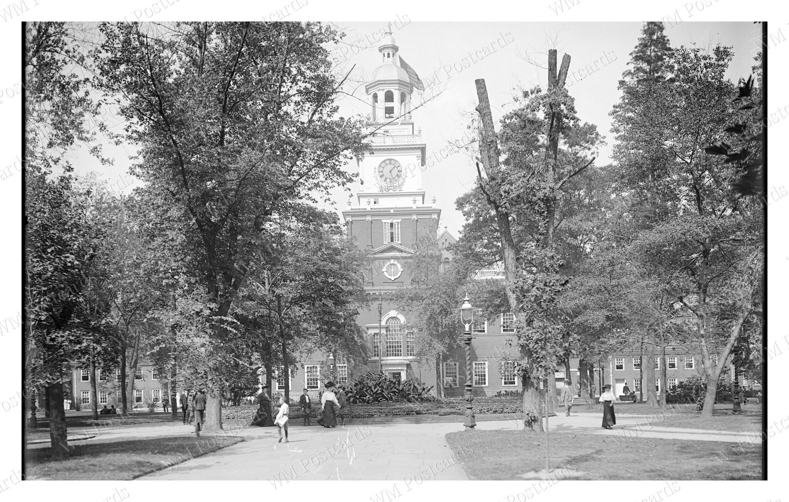 Philadelphia Pennsylvania 1904 Independence Hall Walnut Street Standard Postcard