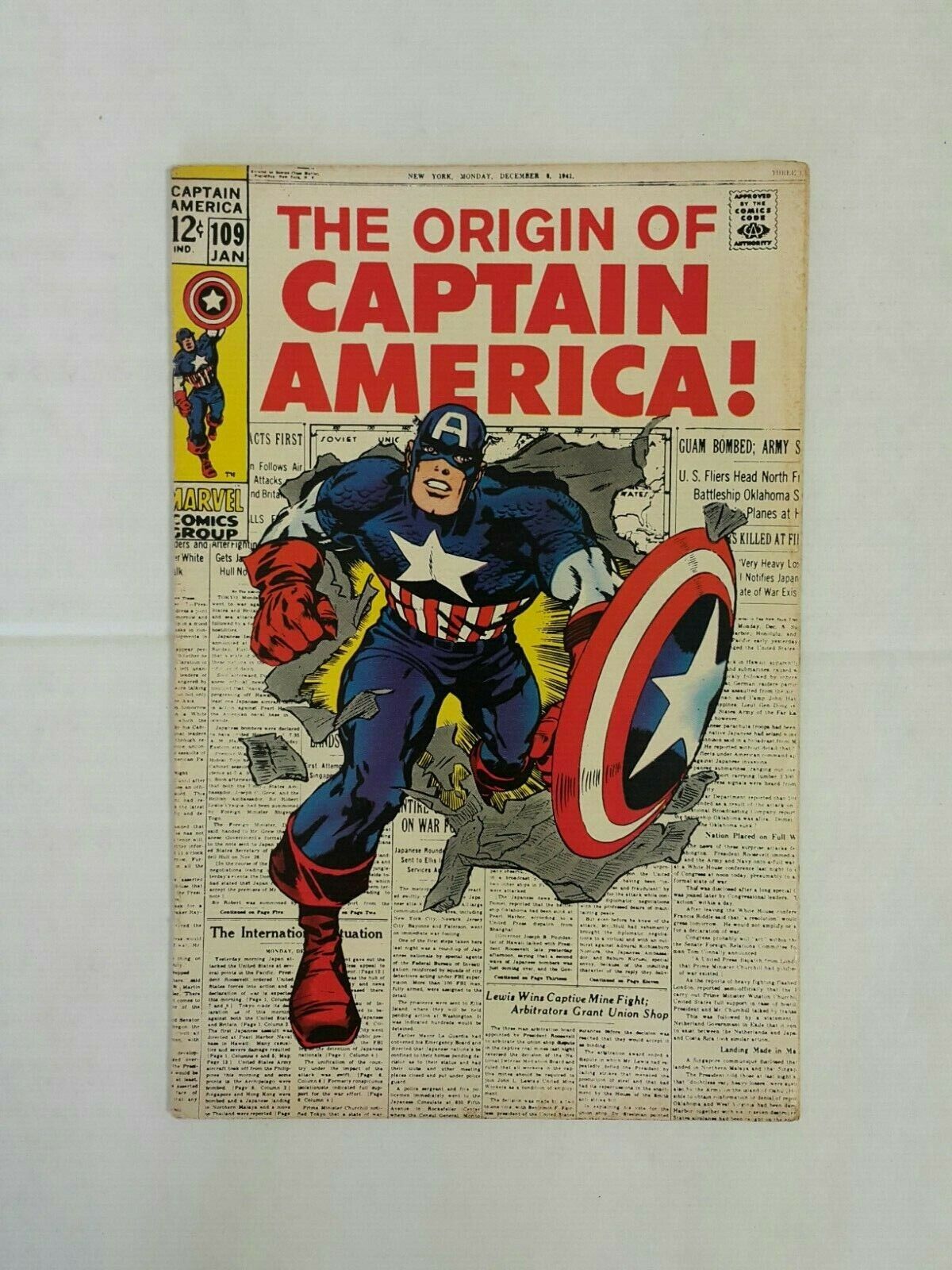 Captain America 109, (Marvel, Jan 1969), FN/VF, 1st Print, Steranko, Silver