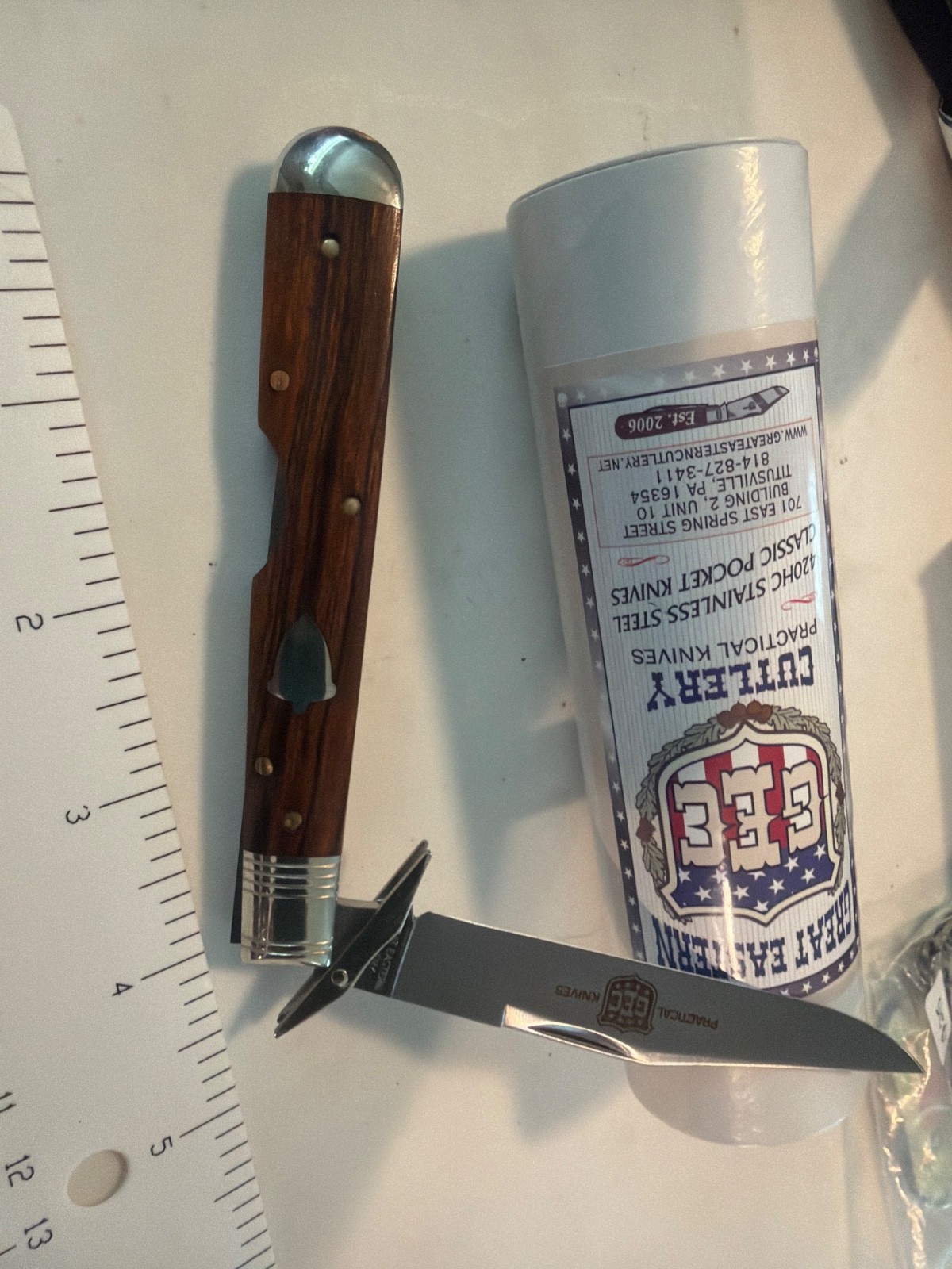 Great Eastern Cutlery GEC 64 Babylon Hill Special Desert Ironwood Acorn 641126