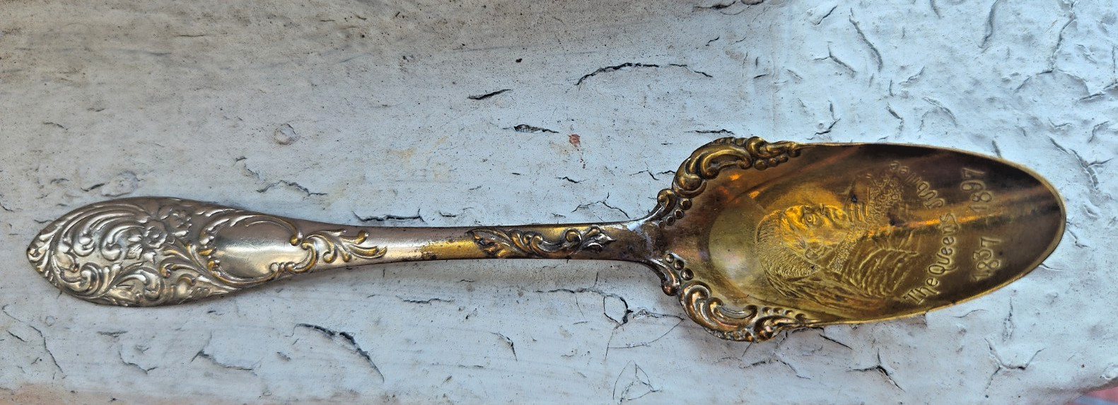 Queen Victoria Diamond Jubilee 1837-1897 Antique Spoon Vintage 1897 Souvenir