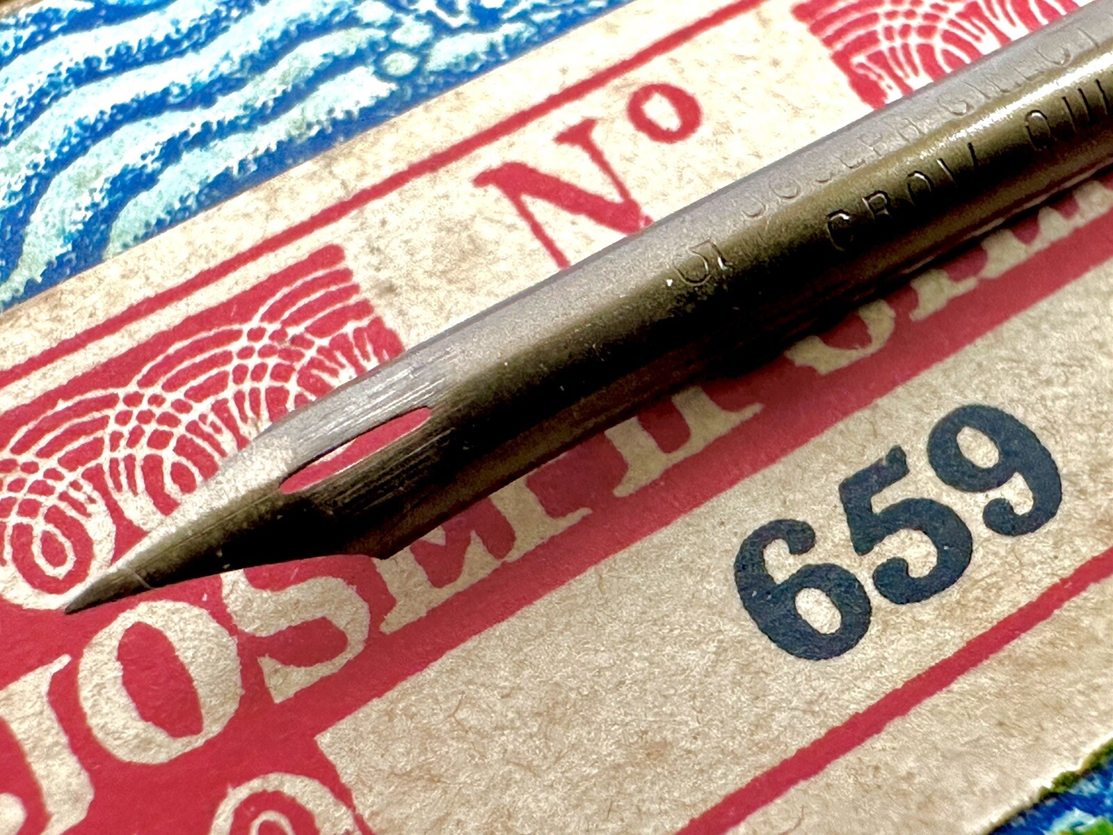 Joseph Gillott’s 659 Crow Quill Vintage Dip Pen Nib Double-Grind Crowquill