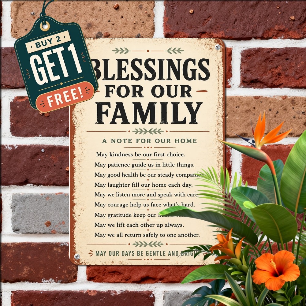 Lovely Wife Grumpy Husband Metal Sign Funny Couple Home Wall Decor 8x12