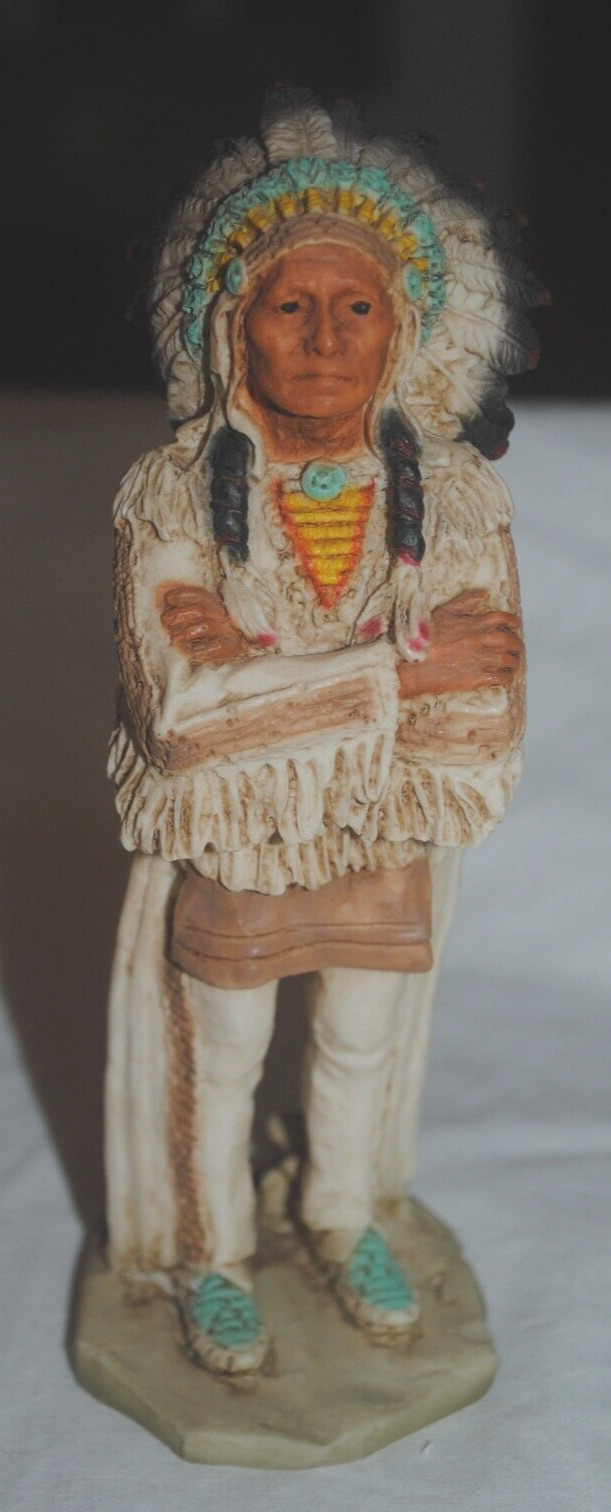 Castagna, Italy, vintage figurine, Native American, Chief Joseph