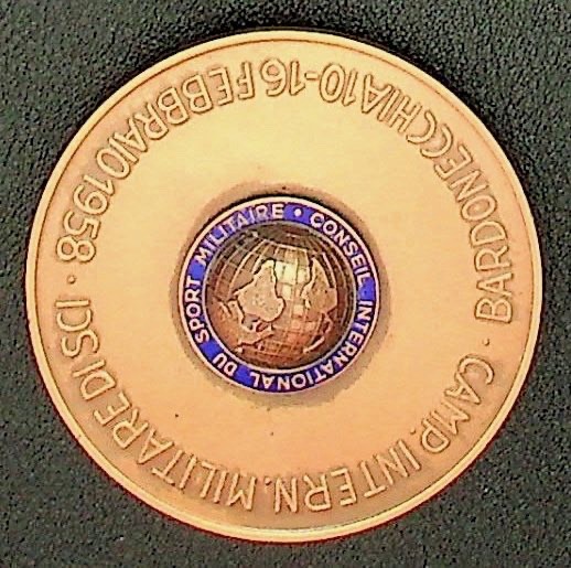 1958 Italian International Military Camp of Disci-8961 Chia 16 Ski Medal- NN-94 1958 Italian International Military Camp of Disci-8961 Chia 16 Ski Medal- NN-94