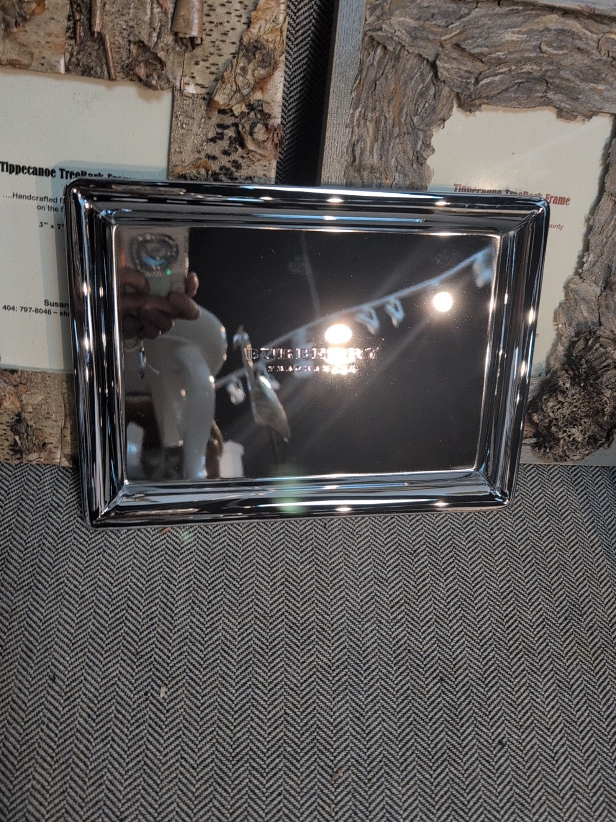 Burberry Fragrances Silver Metal Vanity Tray 8