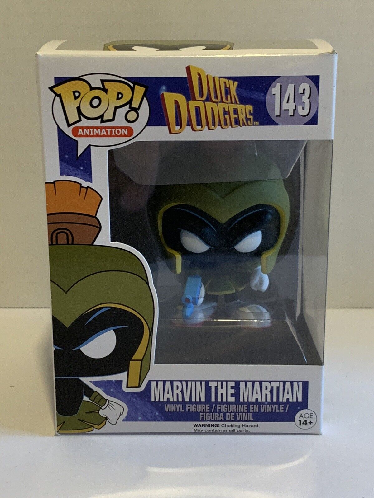 FUNKO POP ANIMATION DUCK DODGERS #143 MARVIN THE MARTIAN NEW VAULTED