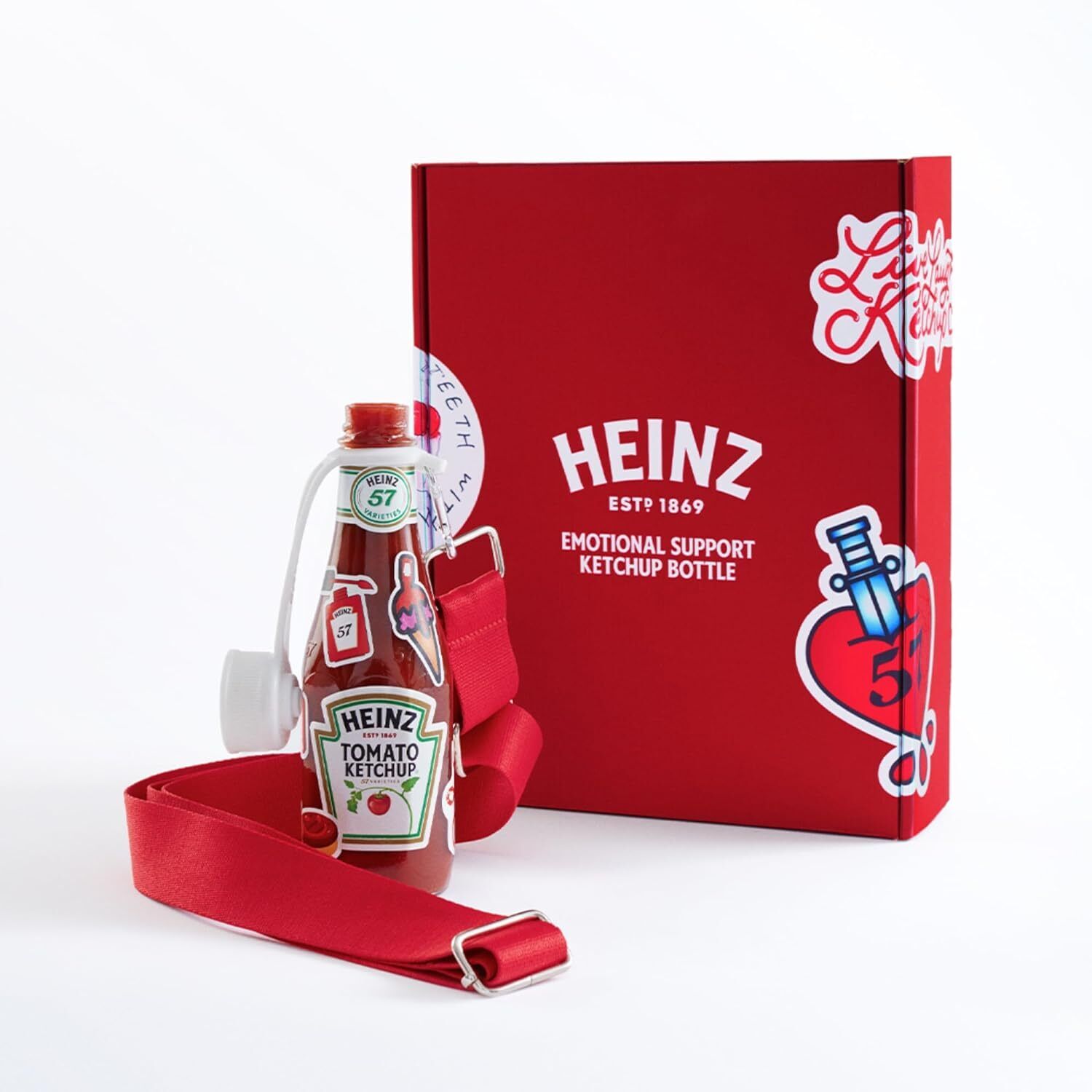 ❤️Brand New/Sealed - HEINZ Emotional Support Ketchup Bottle ❤️