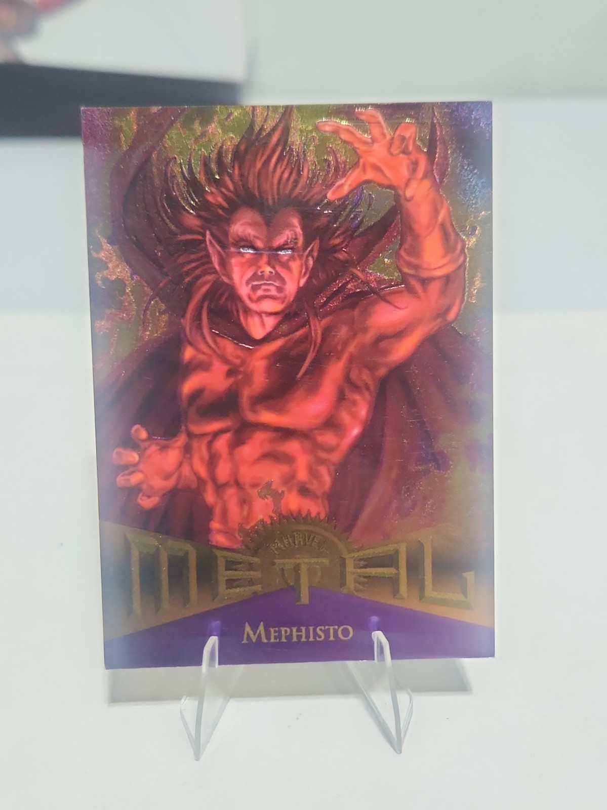 1995 Fleer Marvel Metal #34 Mephisto Trading Card 