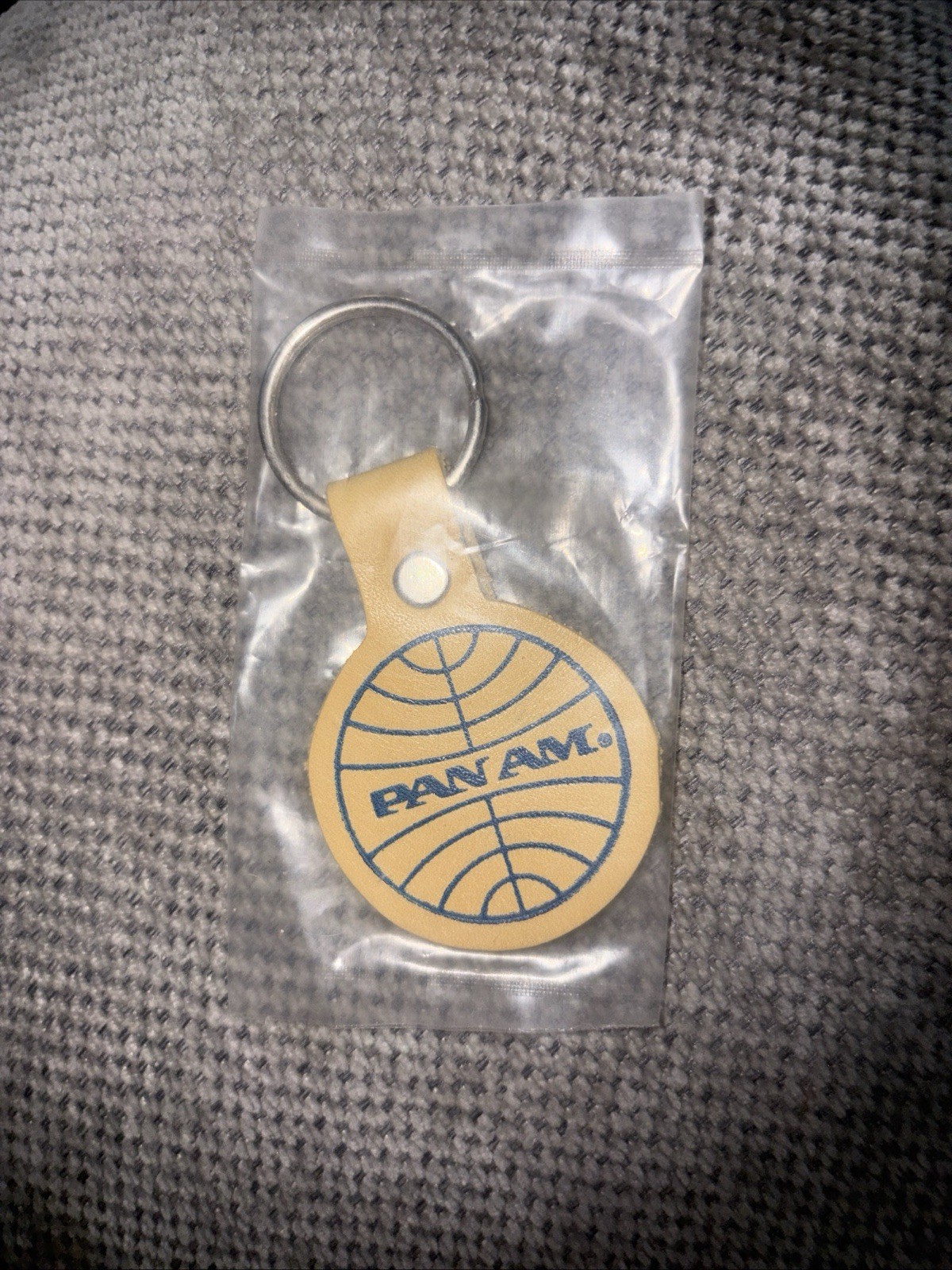 Vintage Pan Am Leather Keychain Pan Am Fly Drive World Very Rare HTF Vintage Pan Am Leather Keychain Pan Am Fly Drive World Very Rare HTF