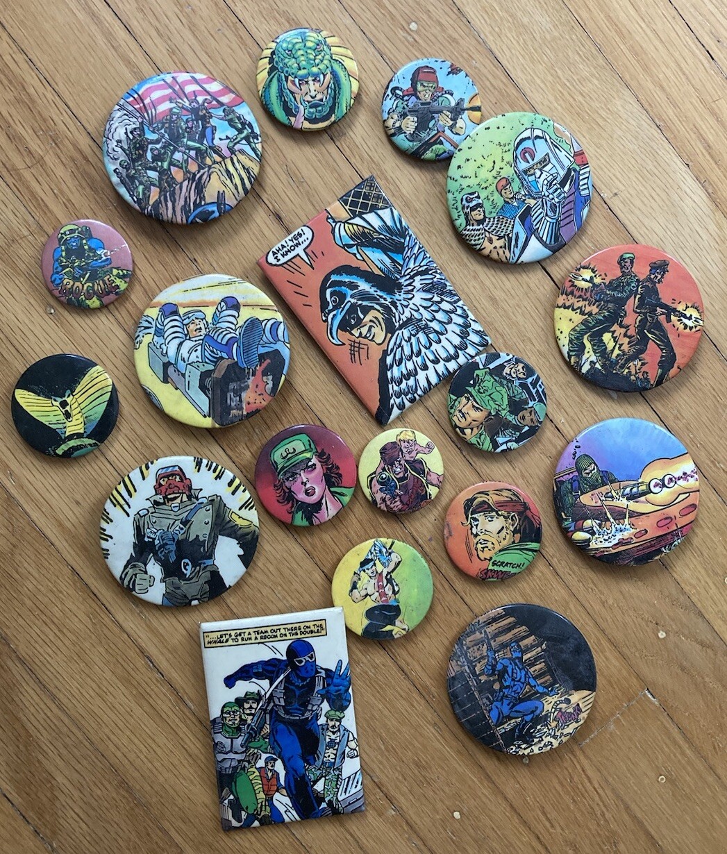 Vtg 1987 Comic Images GI Joe ARAH Snakeyes Button Pin Hasbro 3”X2” Lapel Pin LOT Vtg 1987 Comic Images GI Joe ARAH Snakeyes Button Pin Hasbro 3”X2” Lapel Pin LOT