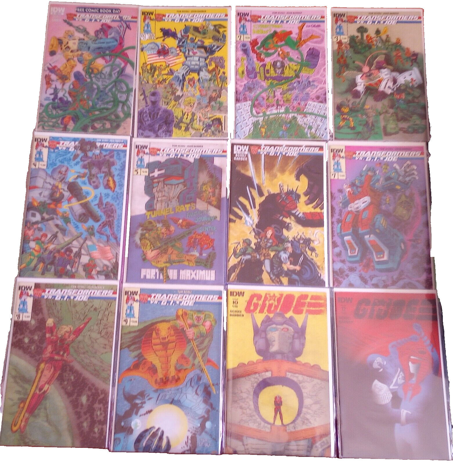 IDW Comics Transformers vs G.I. Joe Lot #0 1 2 3 4 5 6 7 8 9 10 12 GI Cobra