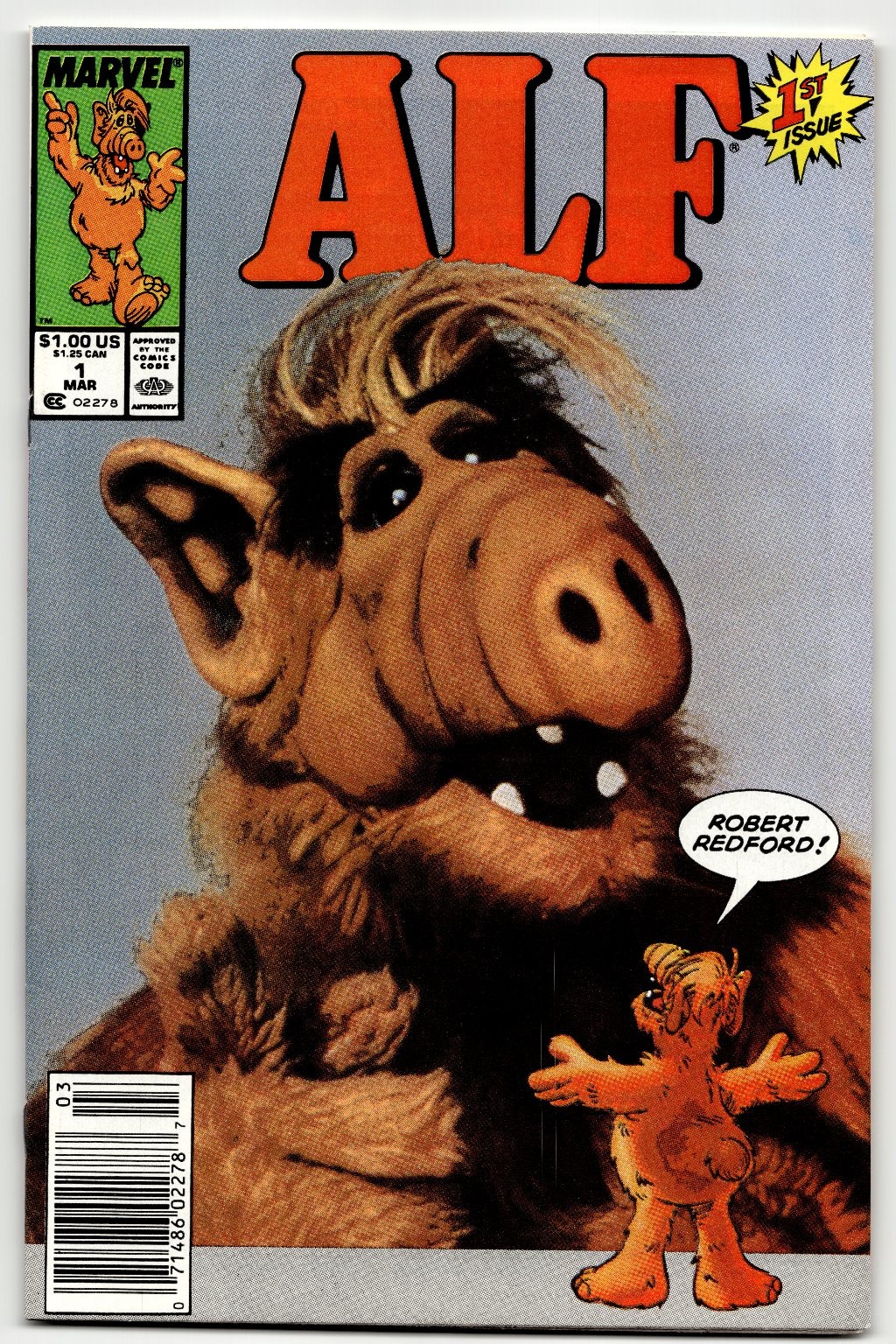 ALF #1 Marvel Comics 1st Issue Newsstand Modern Age