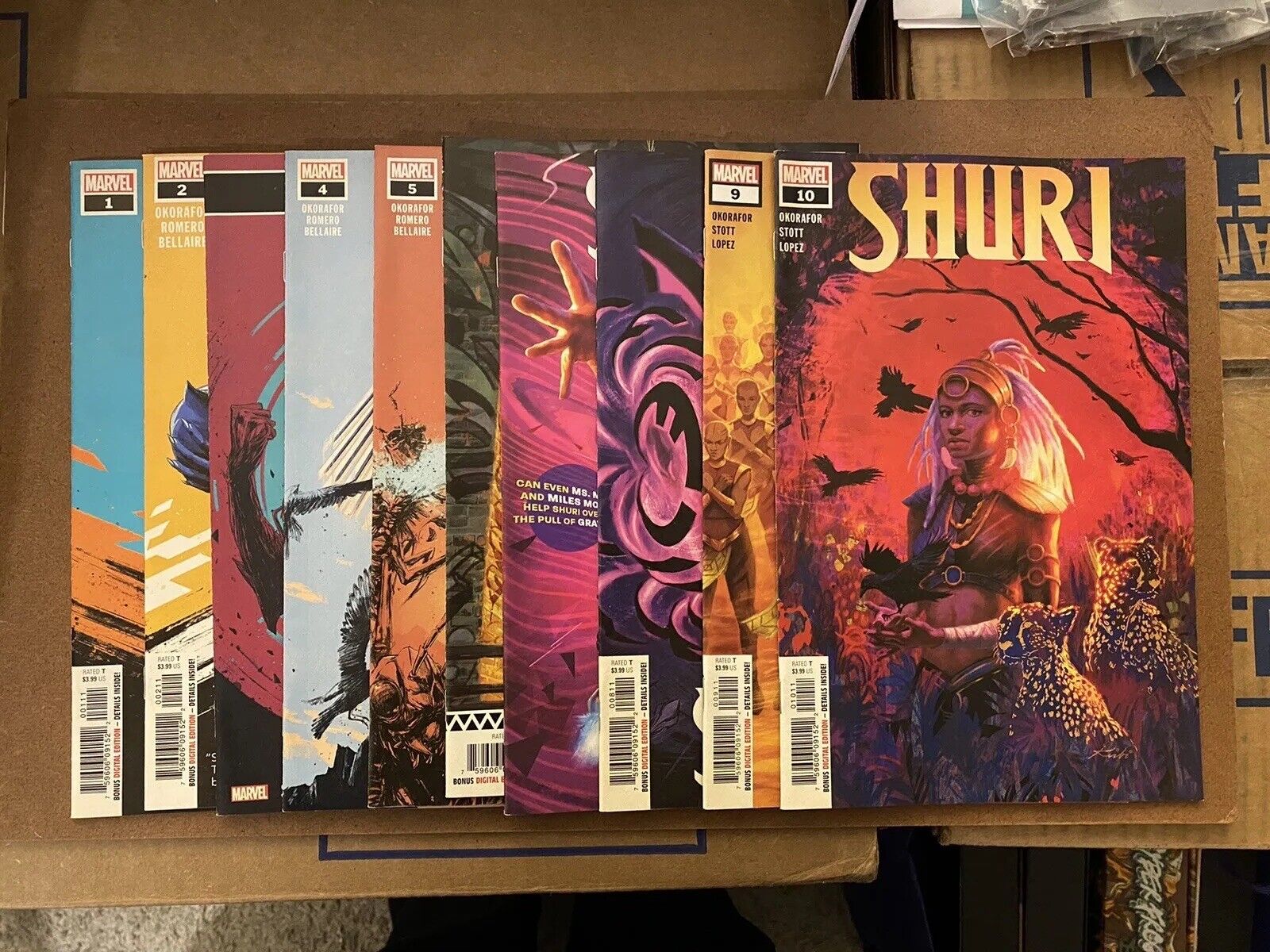 Shuri 1-10 Complete Series MARVEL 2018 First SOLO Series NM Several 1st Apps