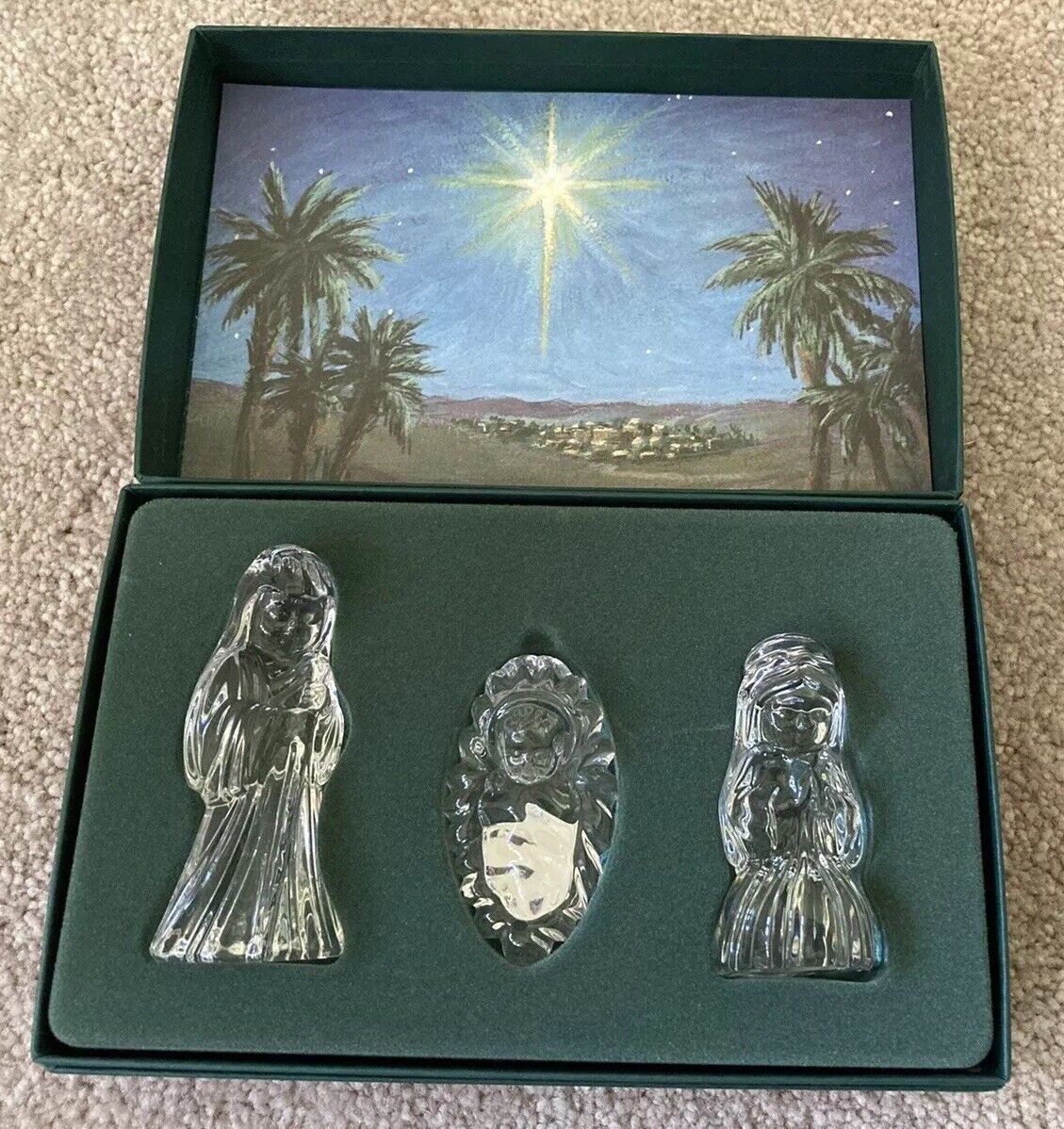 Marquis Waterford Crystal 3PC Nativity Collection 