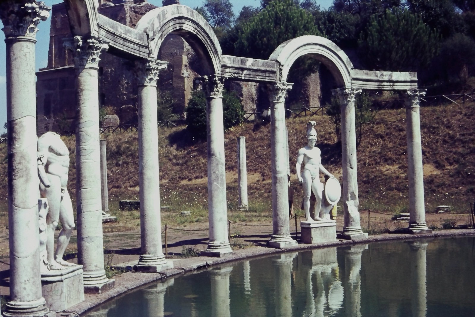 c1960\'s Agfachrome 35mm Slide, Hadrian\'s Villa Tivoli Roman Ruins Italy Marble
