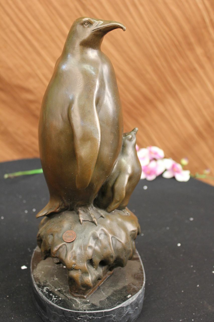 Penguin French Bronze Sculpture By Milo ART NOUVEAU Depose France Figurine Deal